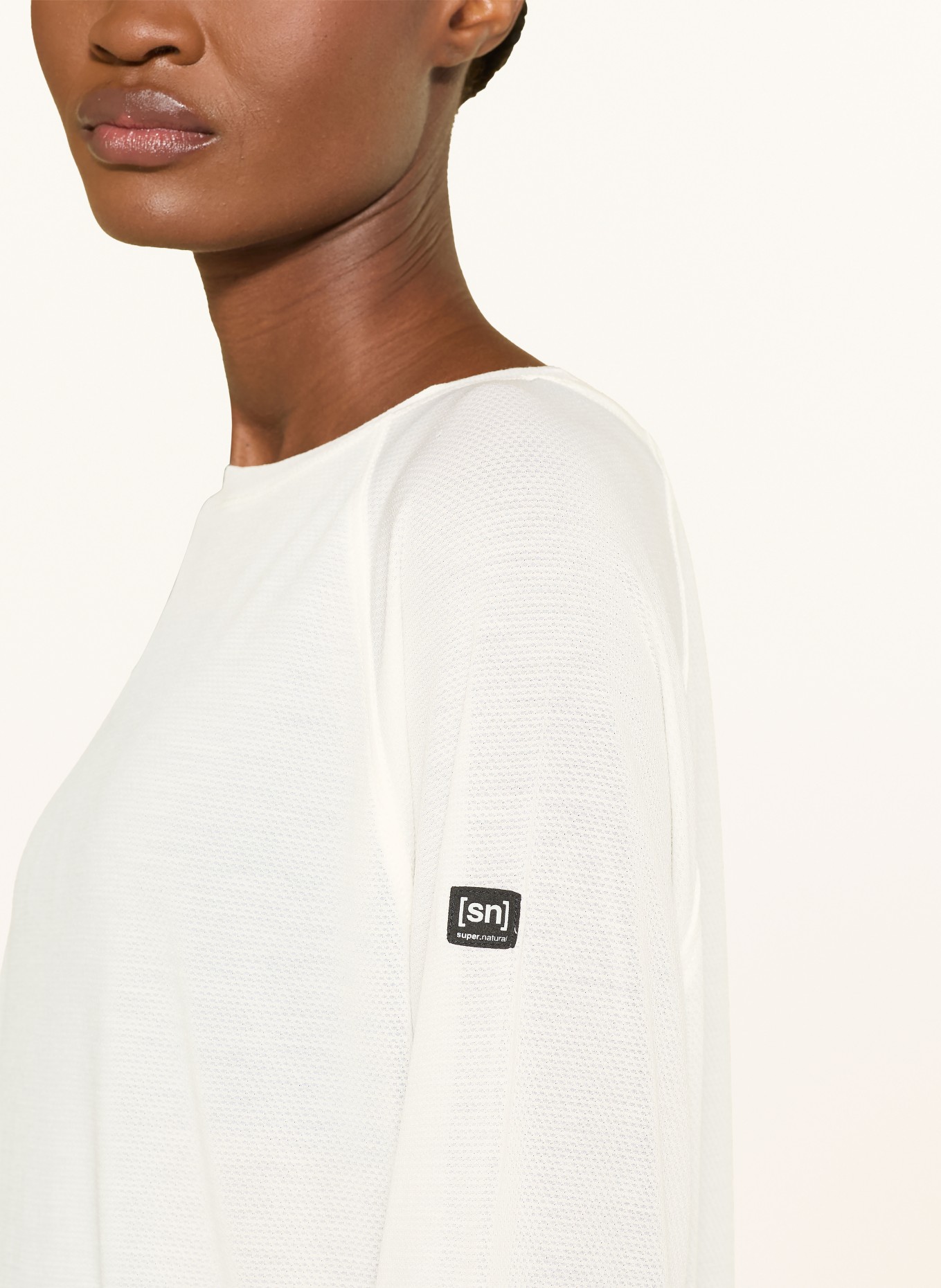 super.natural Funktionsshirt LEISURE AIR mit Merinowolle: ECRU