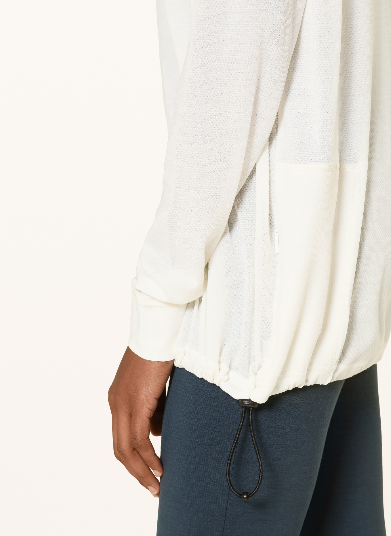 super.natural Funktionsshirt LEISURE AIR mit Merinowolle: ECRU