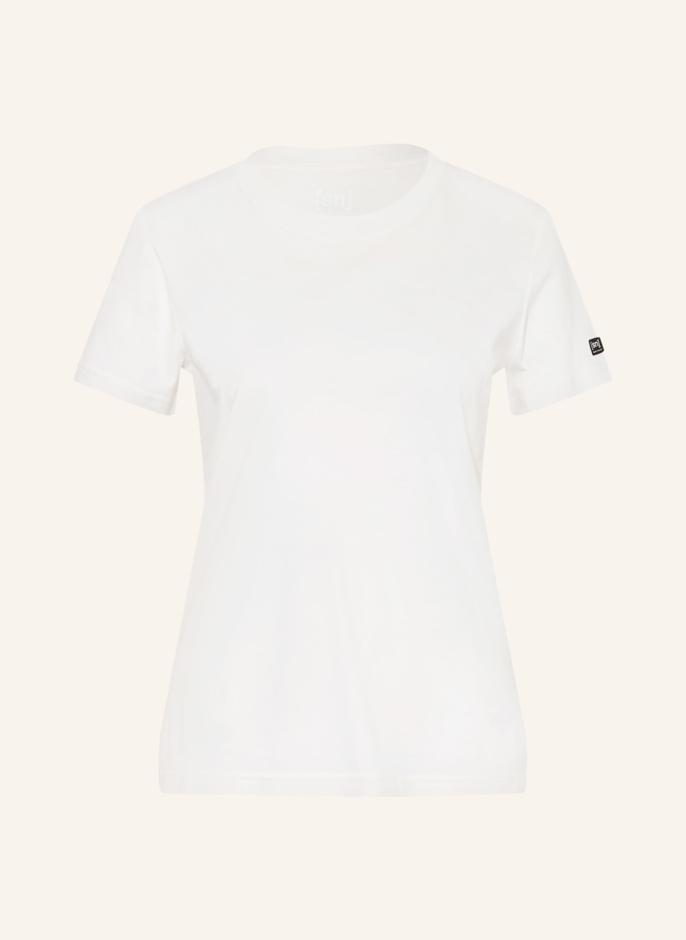 super.natural T-shirt technique CASUAL en laine mérinos: CRÈME