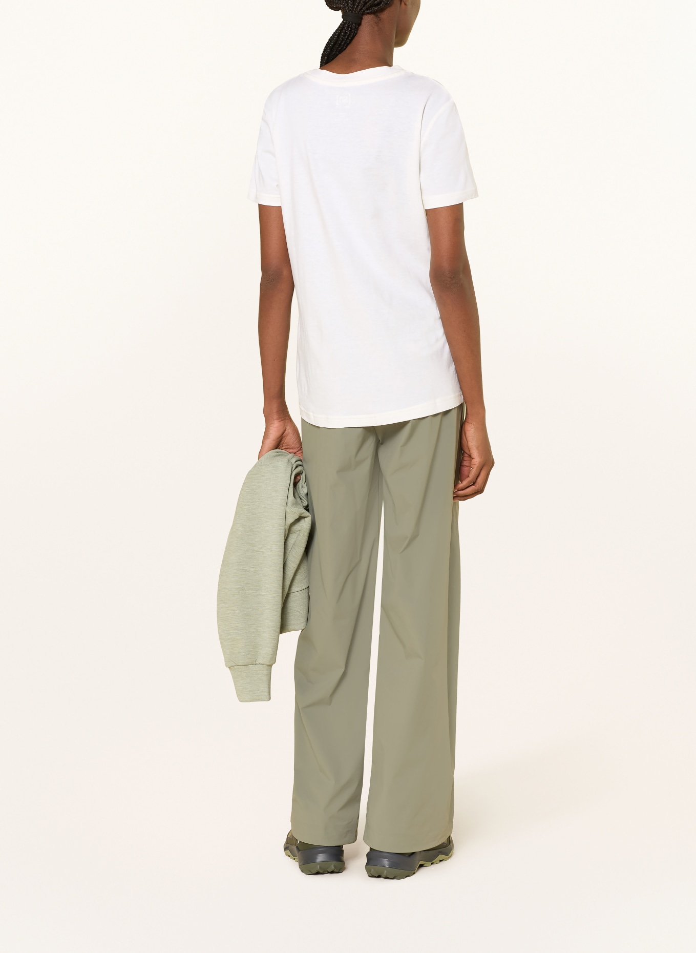 super.natural T-shirt technique CASUAL en laine mérinos: CRÈME