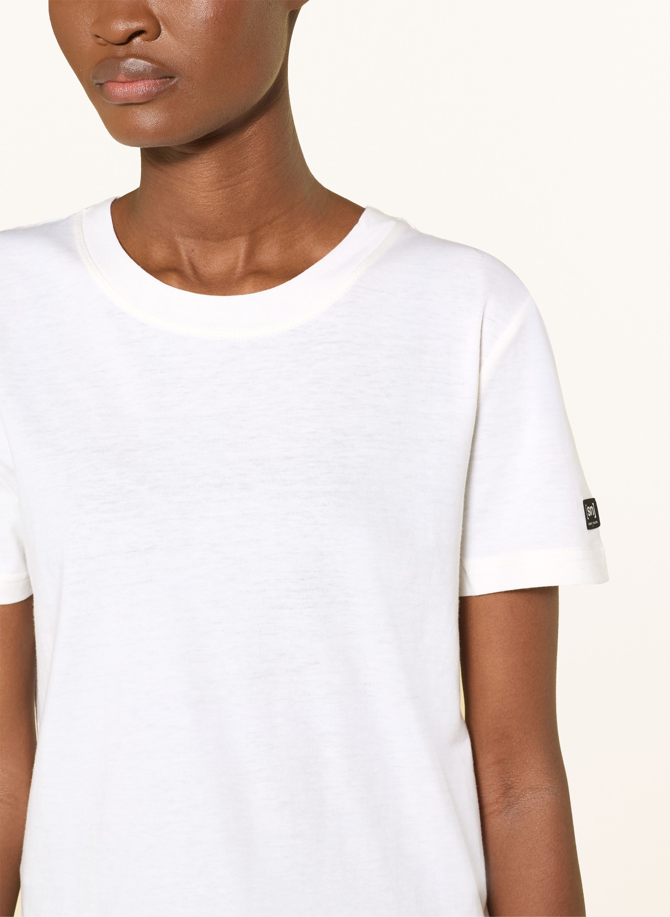 super.natural T-shirt technique CASUAL en laine mérinos: CRÈME