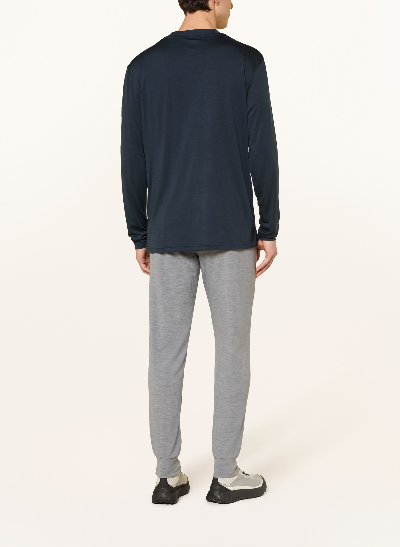 super.natural Koszulka funkcyjna LIL ANCHOR z wełną merynosową: GRANATOWY