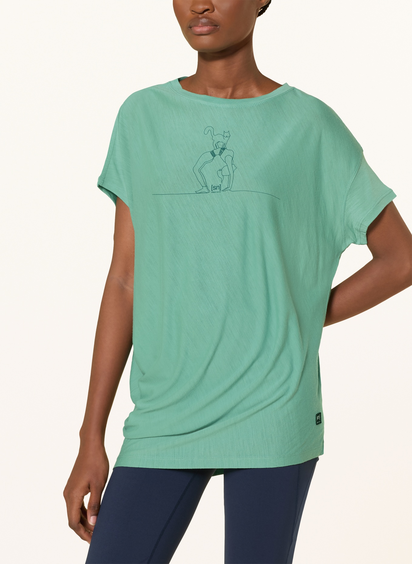 super.natural Funktionsshirt CAT YOGA: MINT