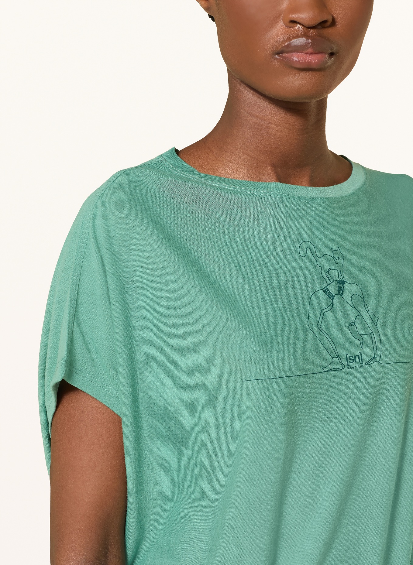 super.natural Funktionsshirt CAT YOGA: MINT