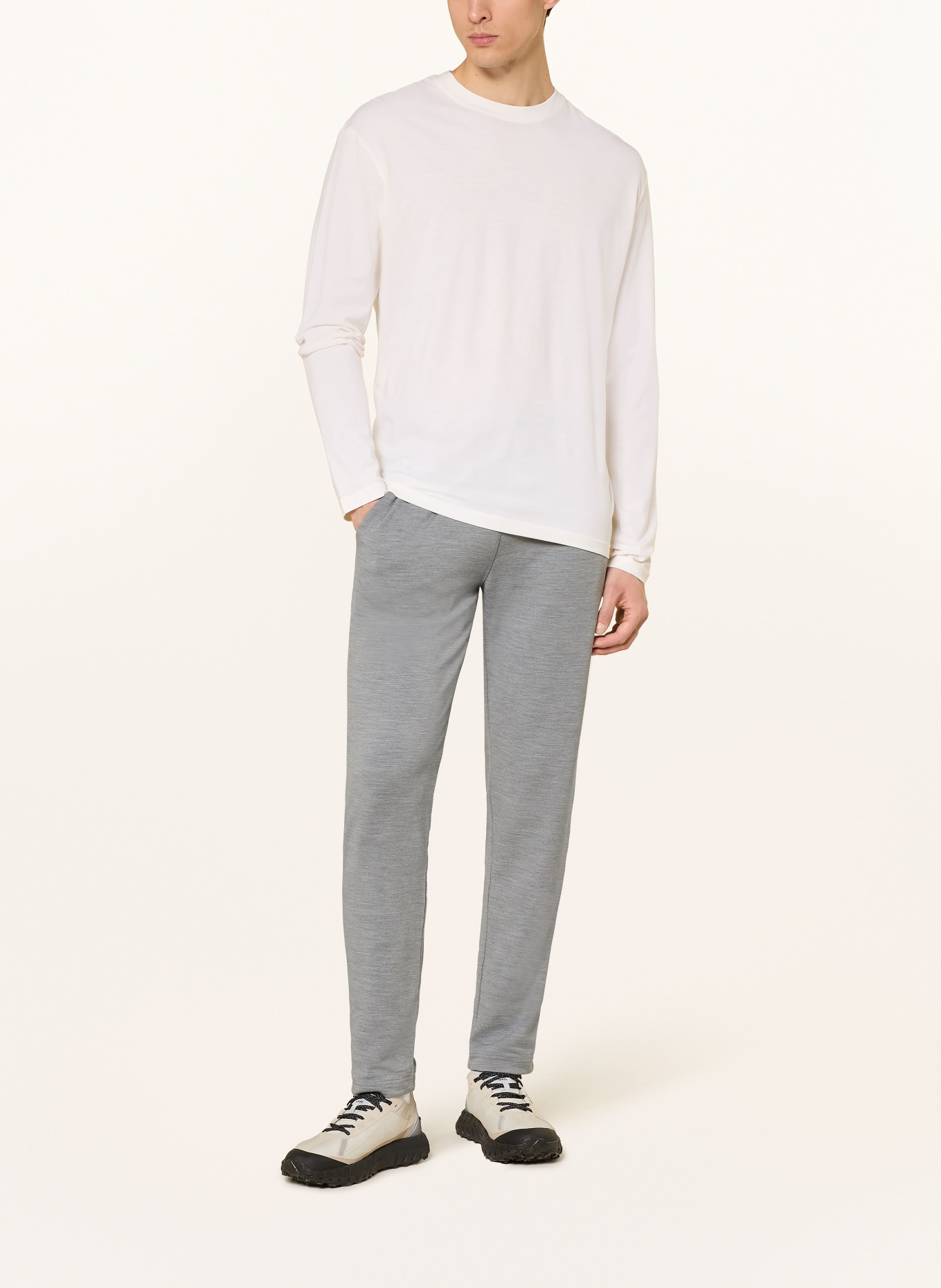 super.natural CASUAL Performance Shirt with Merino Wool: CREAM