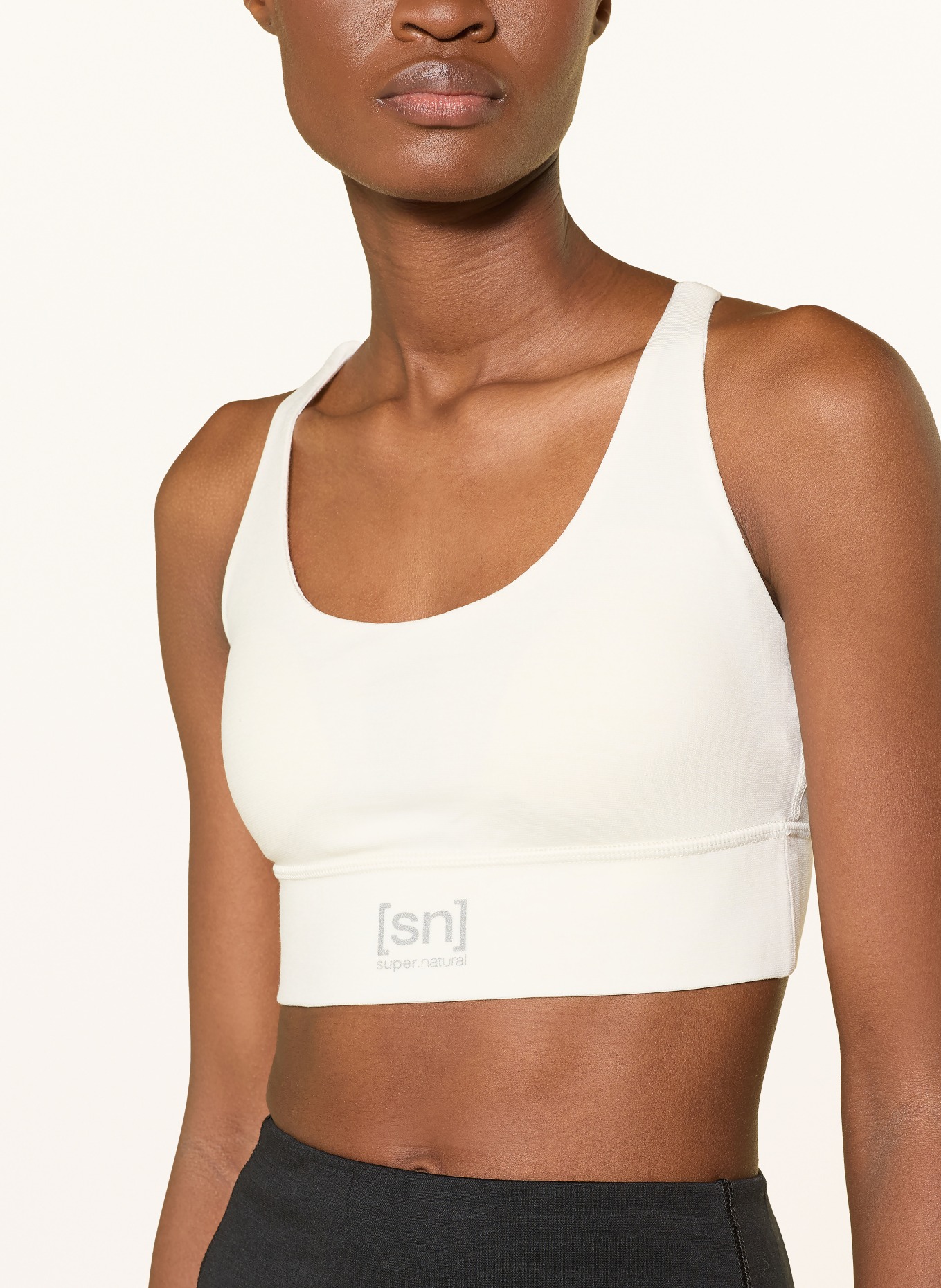 super.natural Cropped-Funktionstop ALL DAY SUPER mit Merinowolle: CREME