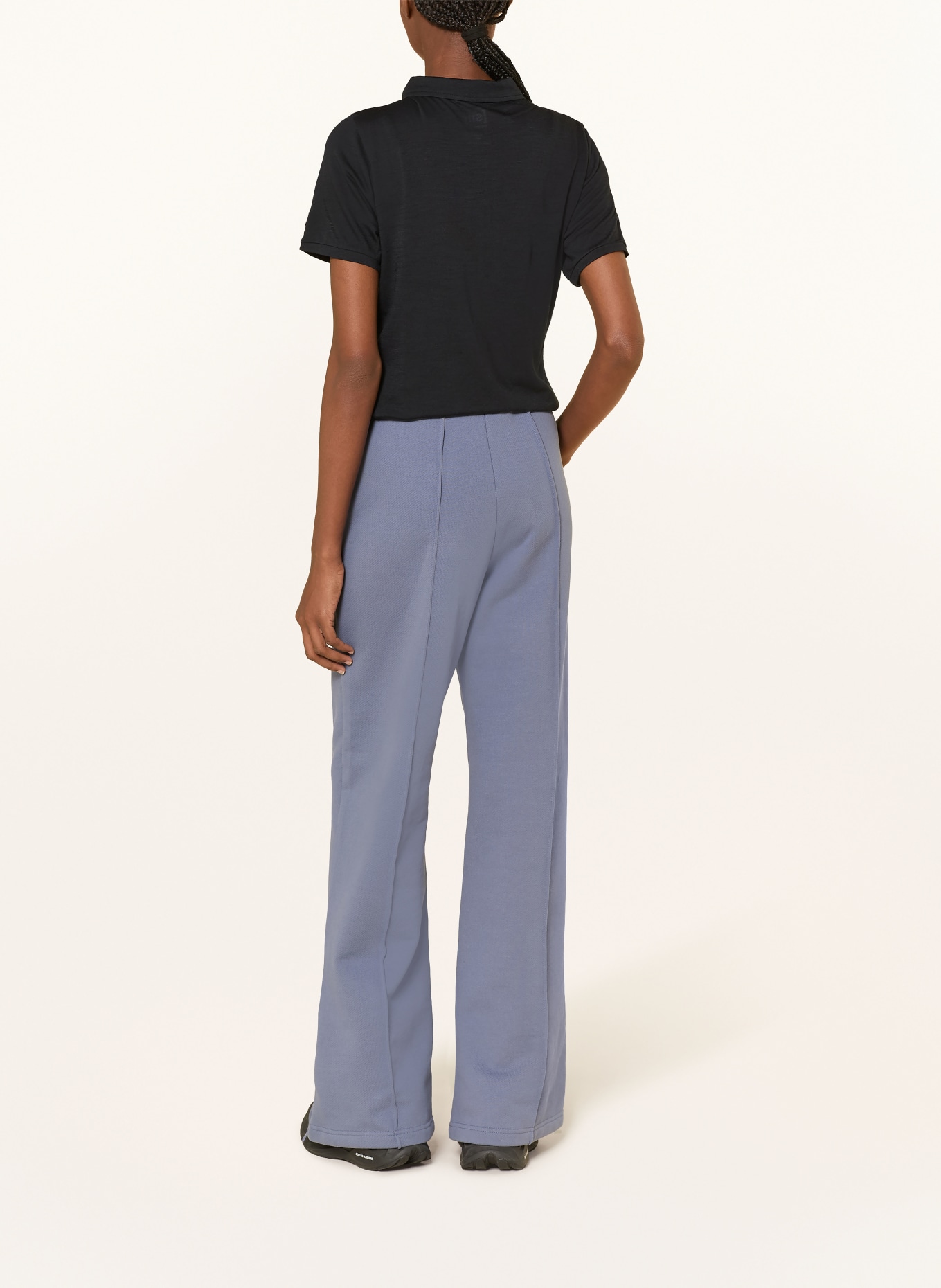 super.natural Funktions-Poloshirt mit Merinowolle: SCHWARZ