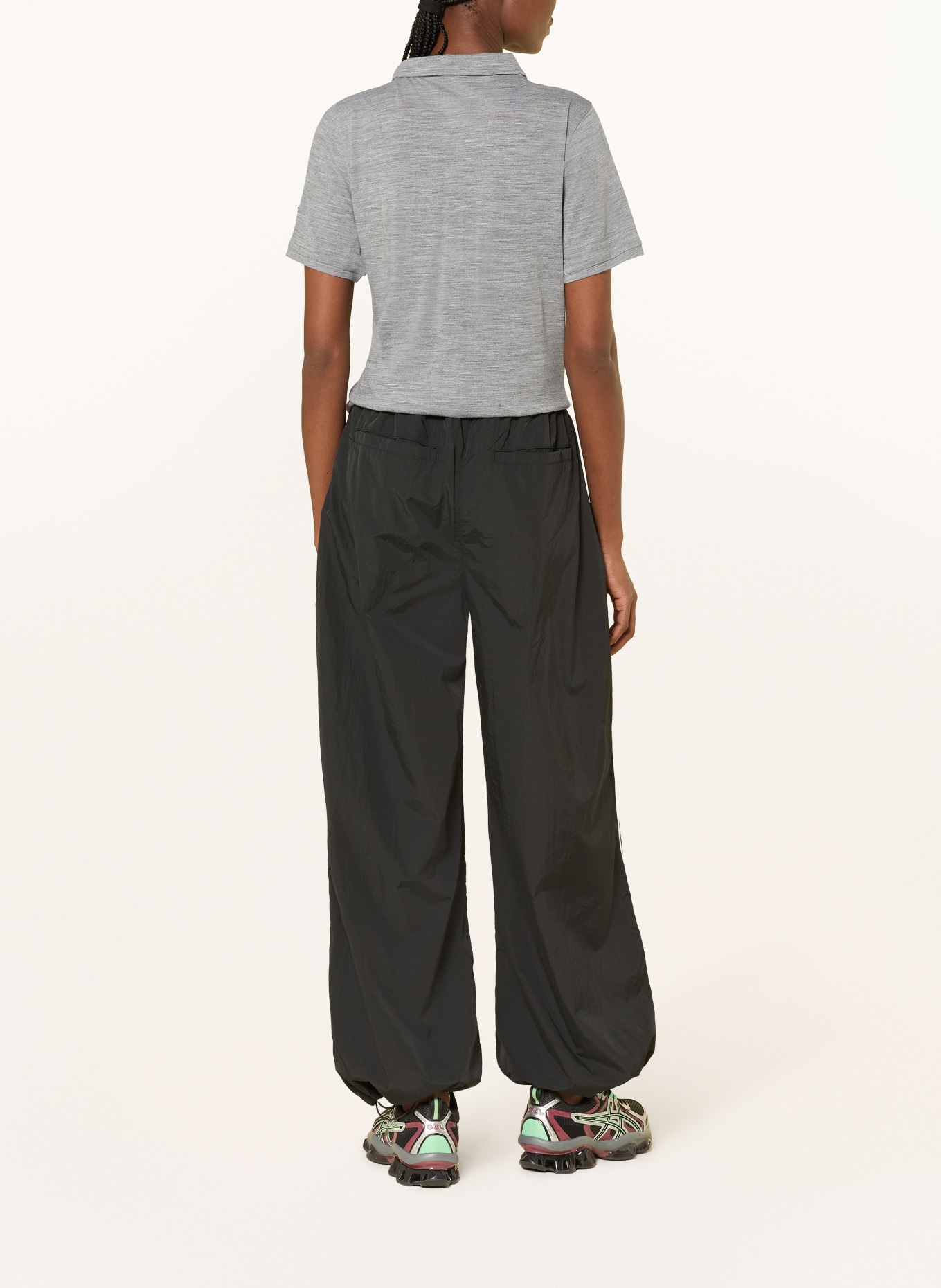 super.natural Funktions-Poloshirt mit Merinowolle: GRAU