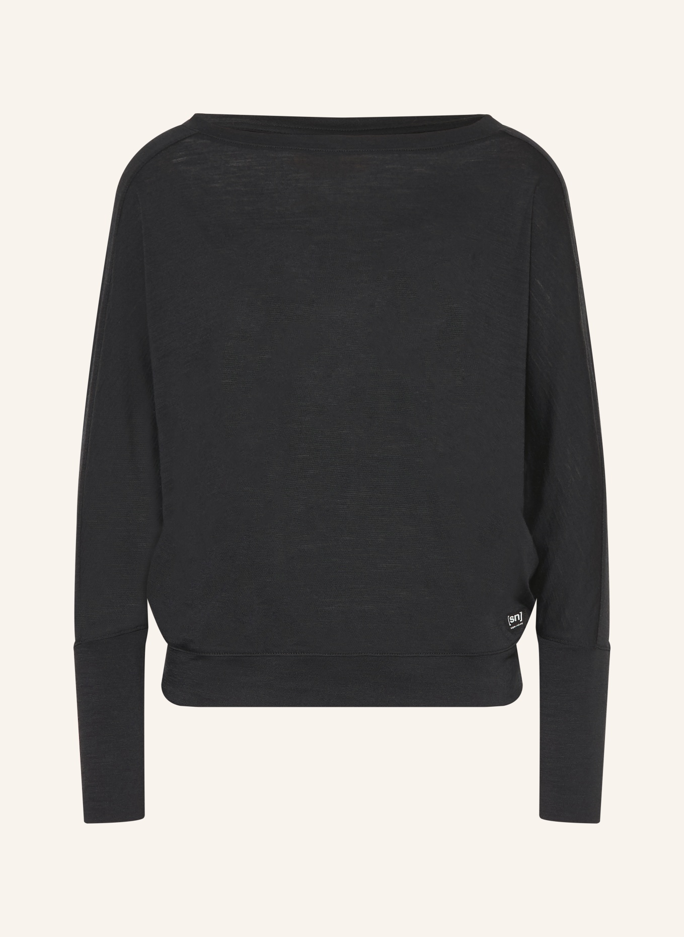 super.natural Funktionsshirt KULA mit Merinowolle: SCHWARZ