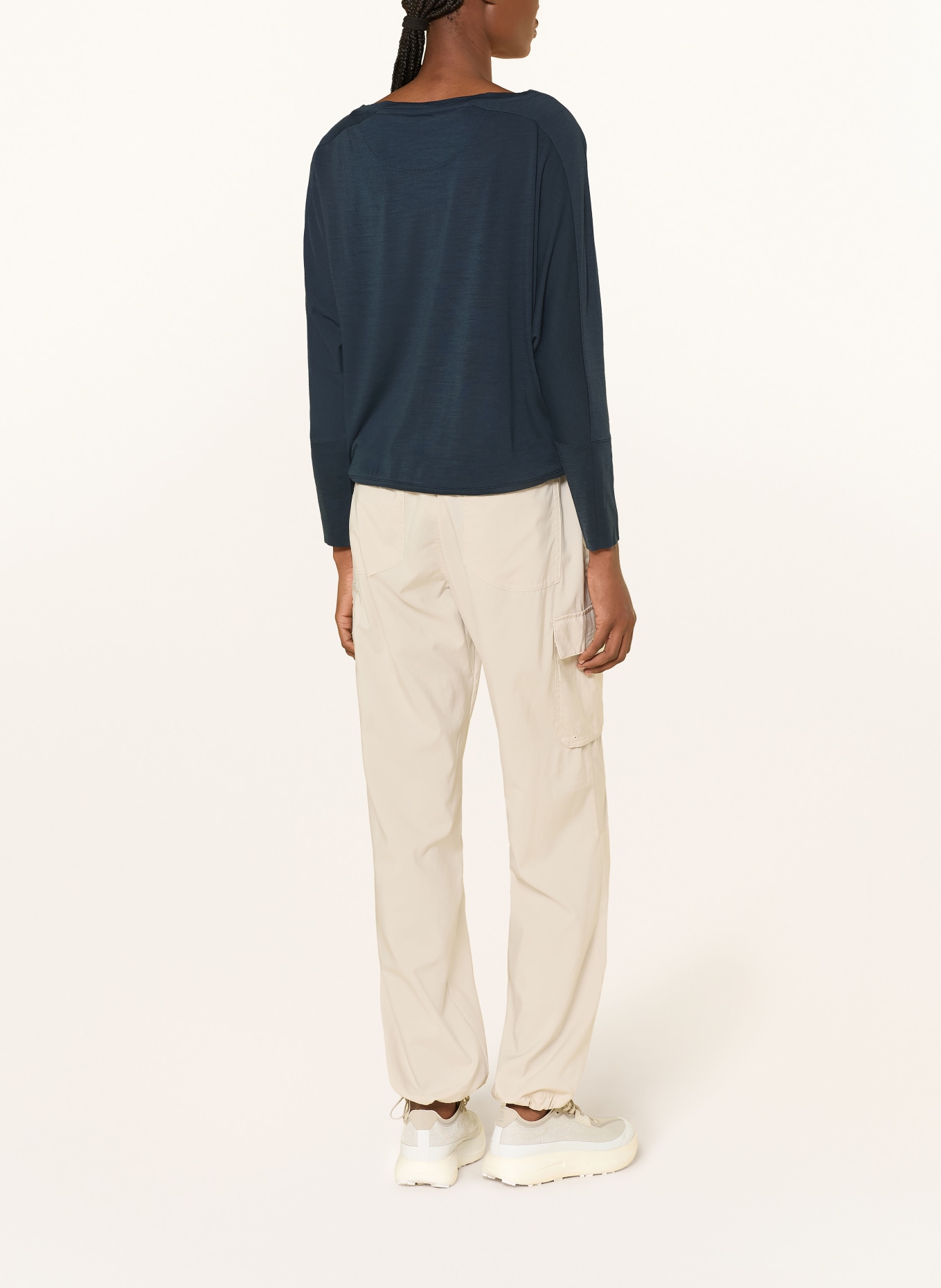 super.natural Funktionsshirt KULA mit Merinowolle: DUNKELBLAU