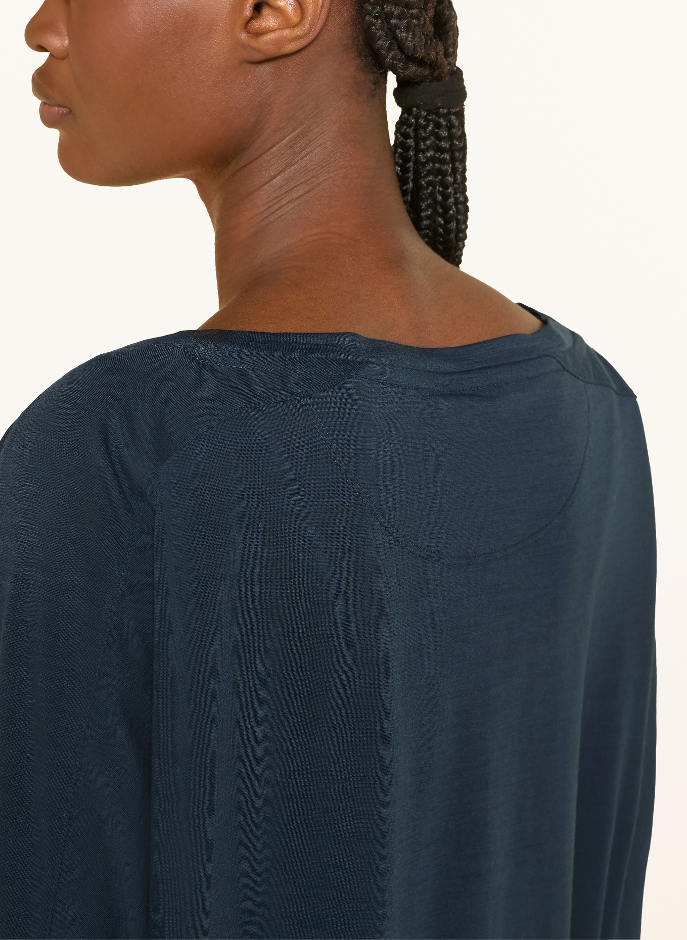 super.natural Funktionsshirt KULA mit Merinowolle: DUNKELBLAU