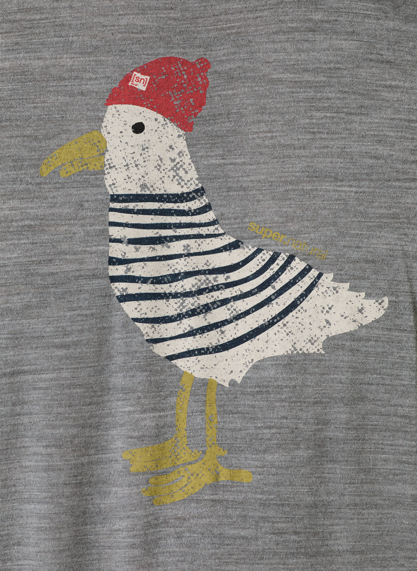 super.natural Funktionsshirt JOHNNY mit Merinowolle: GRAU