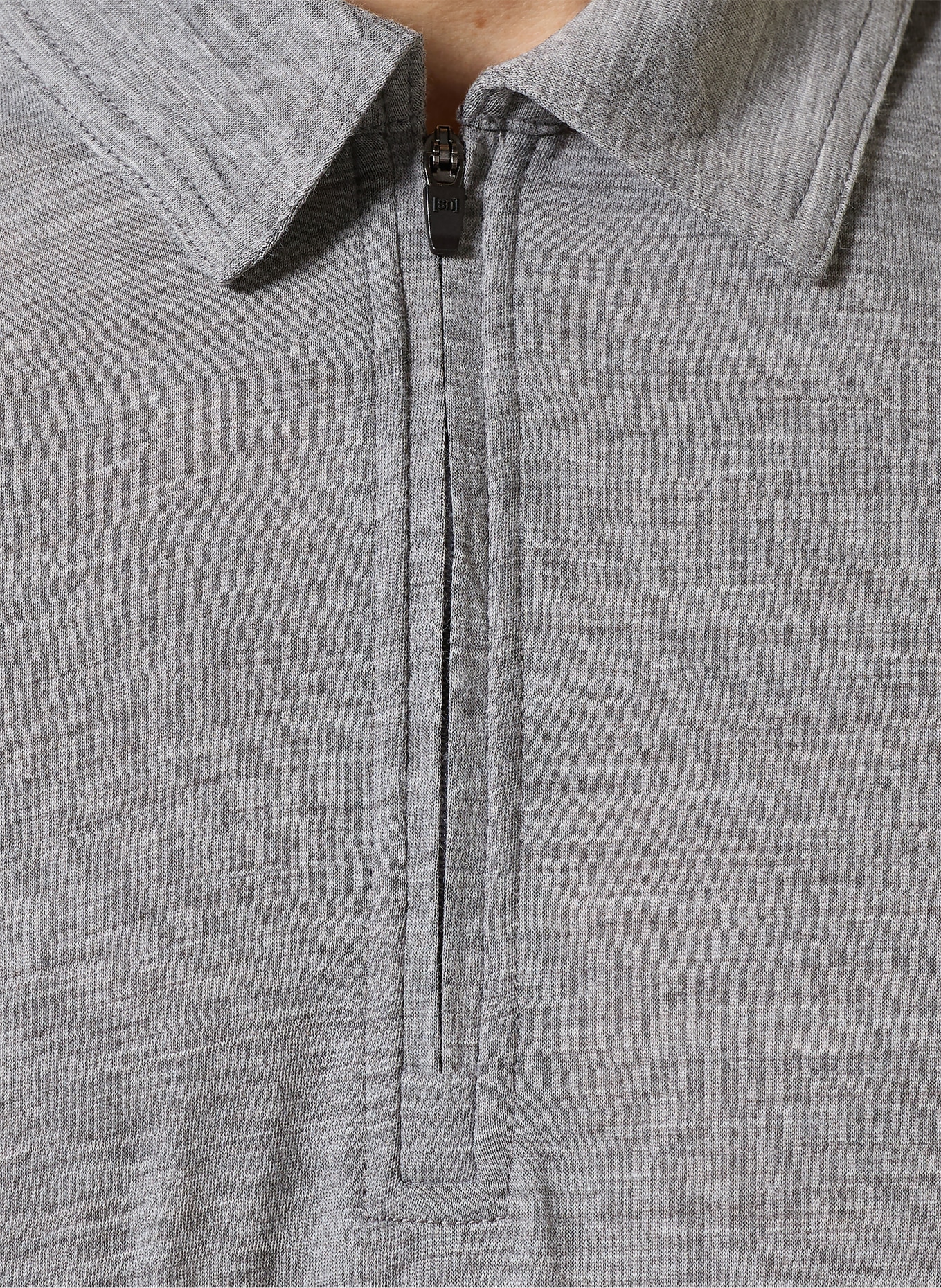 super.natural Funktions-Poloshirt mit Merinowolle: GRAU