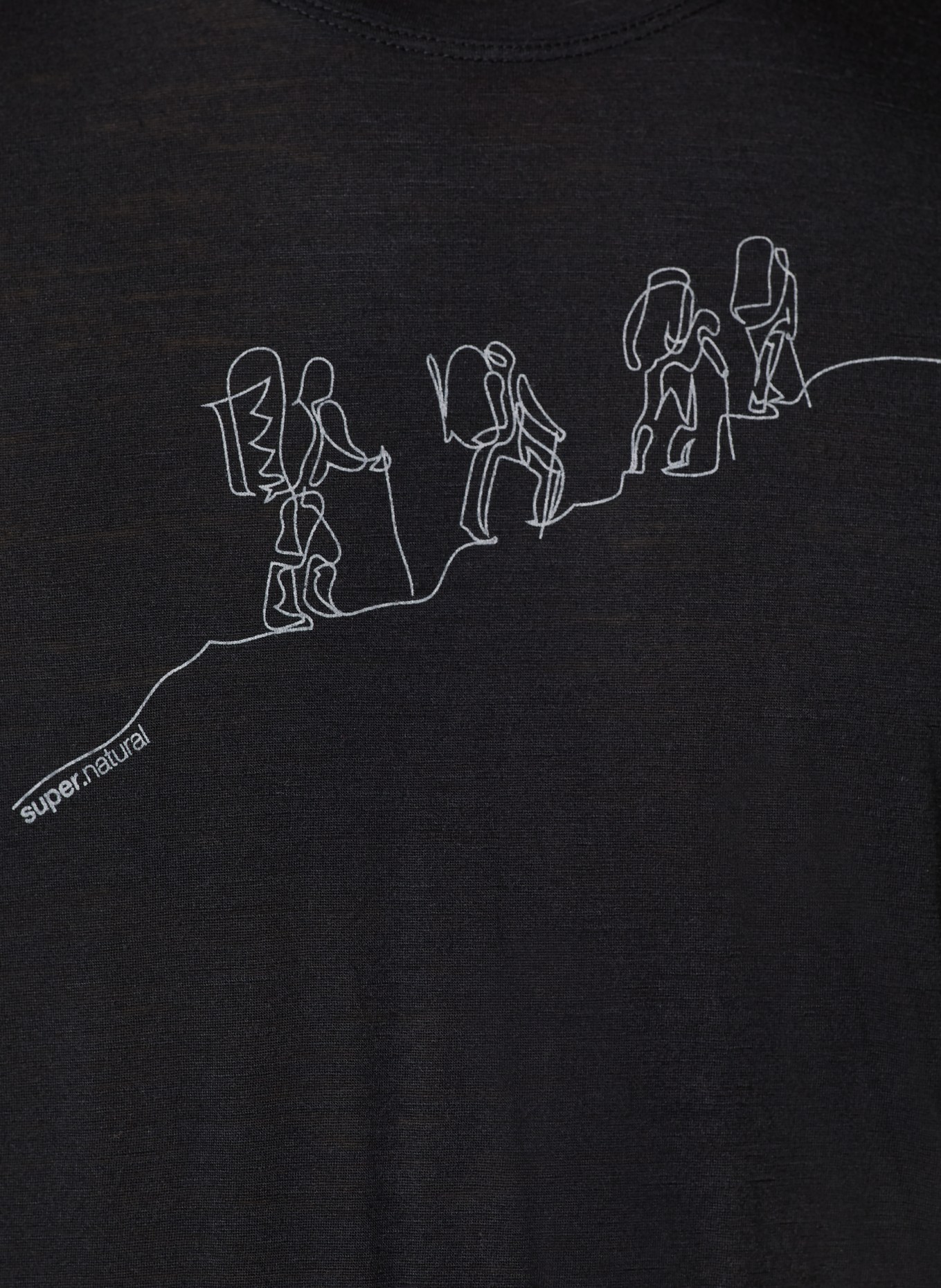 super.natural Funktionsshirt HIKING mit Merinowolle: SCHWARZ
