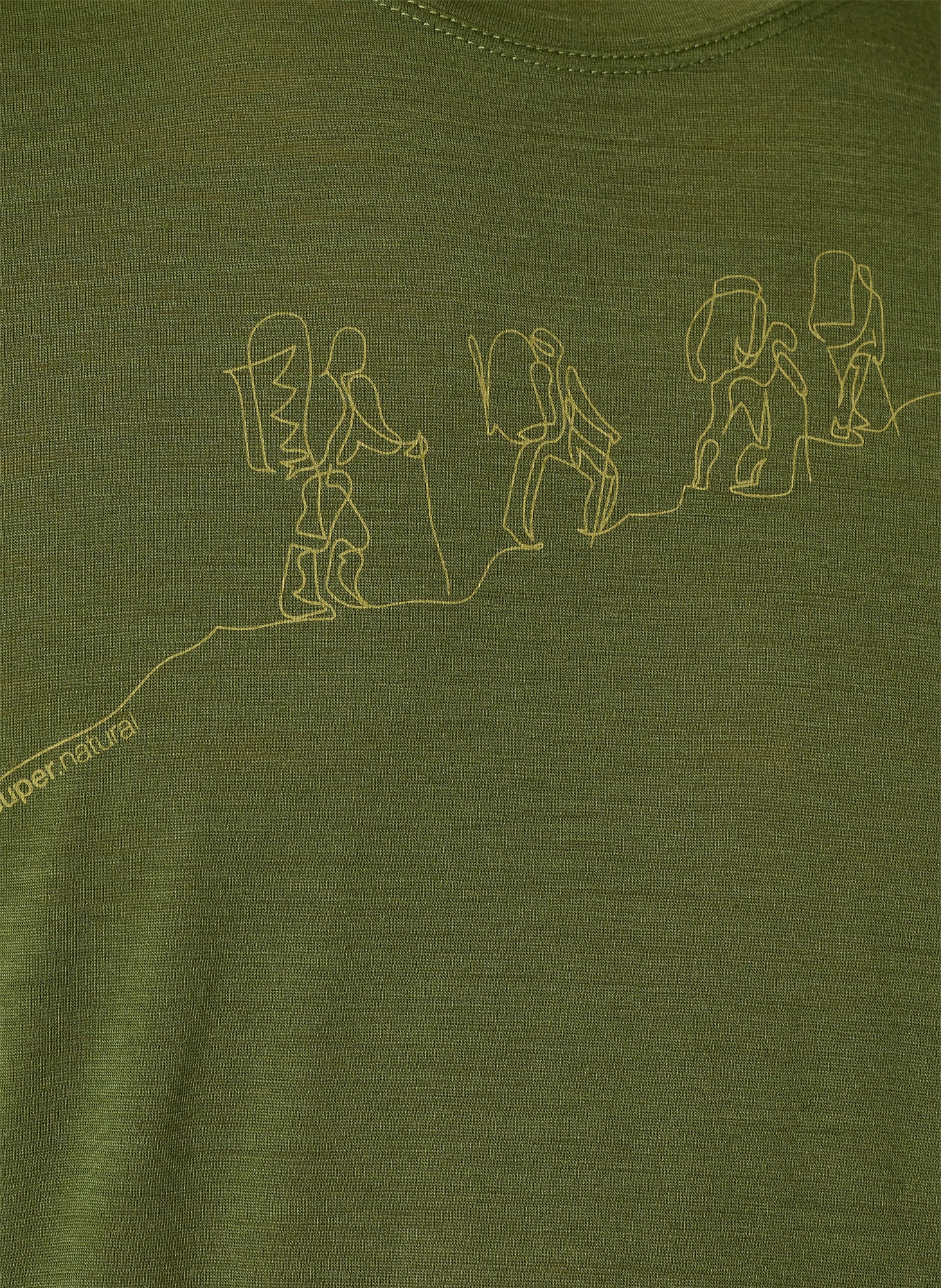 super.natural Funktionsshirt HIKING mit Merinowolle: OLIV
