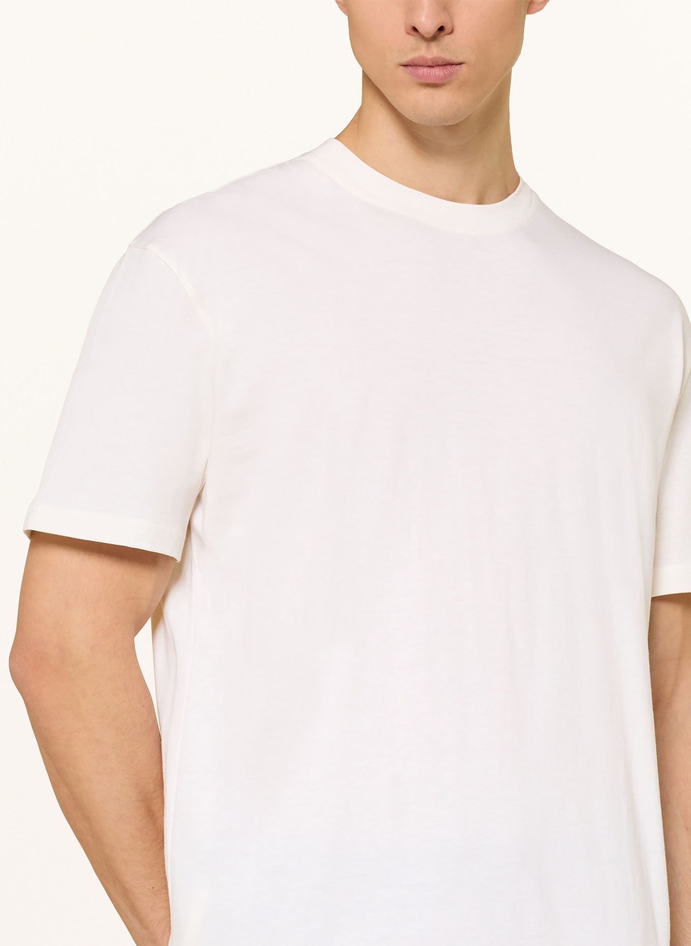 super.natural CASUAL BIO Performance Shirt with Merino Wool: ECRU