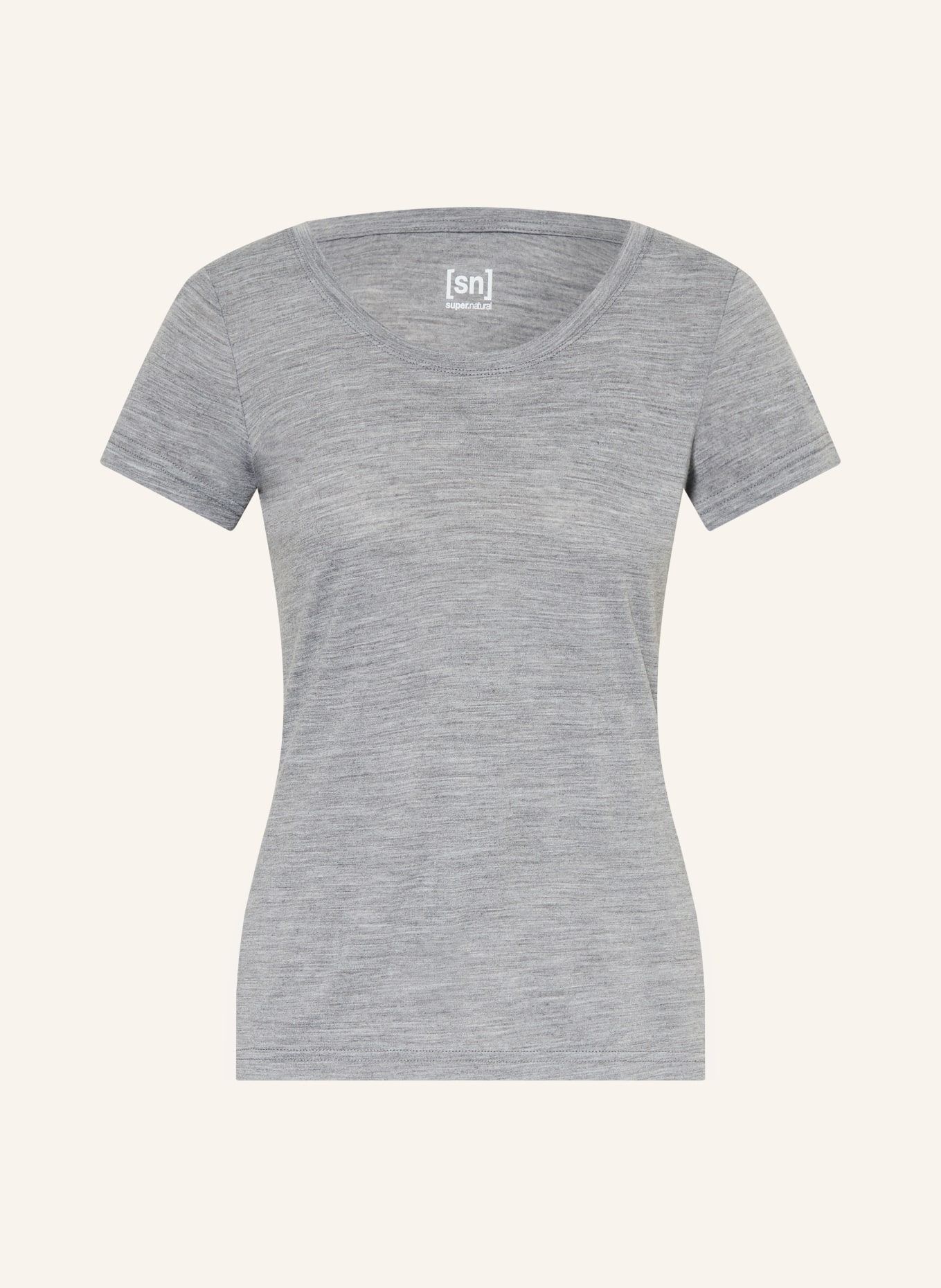 super.natural Functioneel shirt MIDSUMMER met merinowol: GRIJS