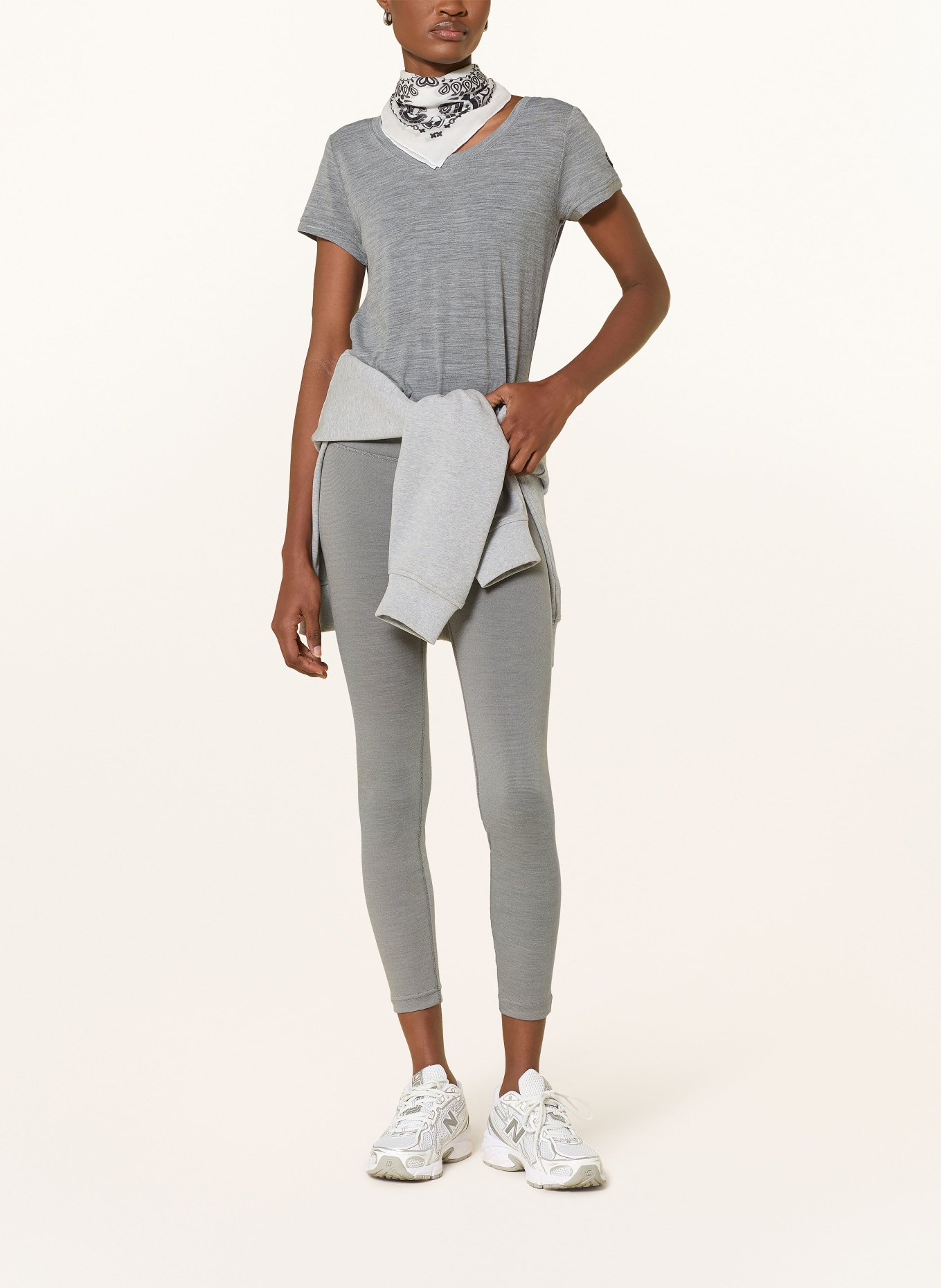 super.natural Functioneel shirt MIDSUMMER met merinowol: GRIJS