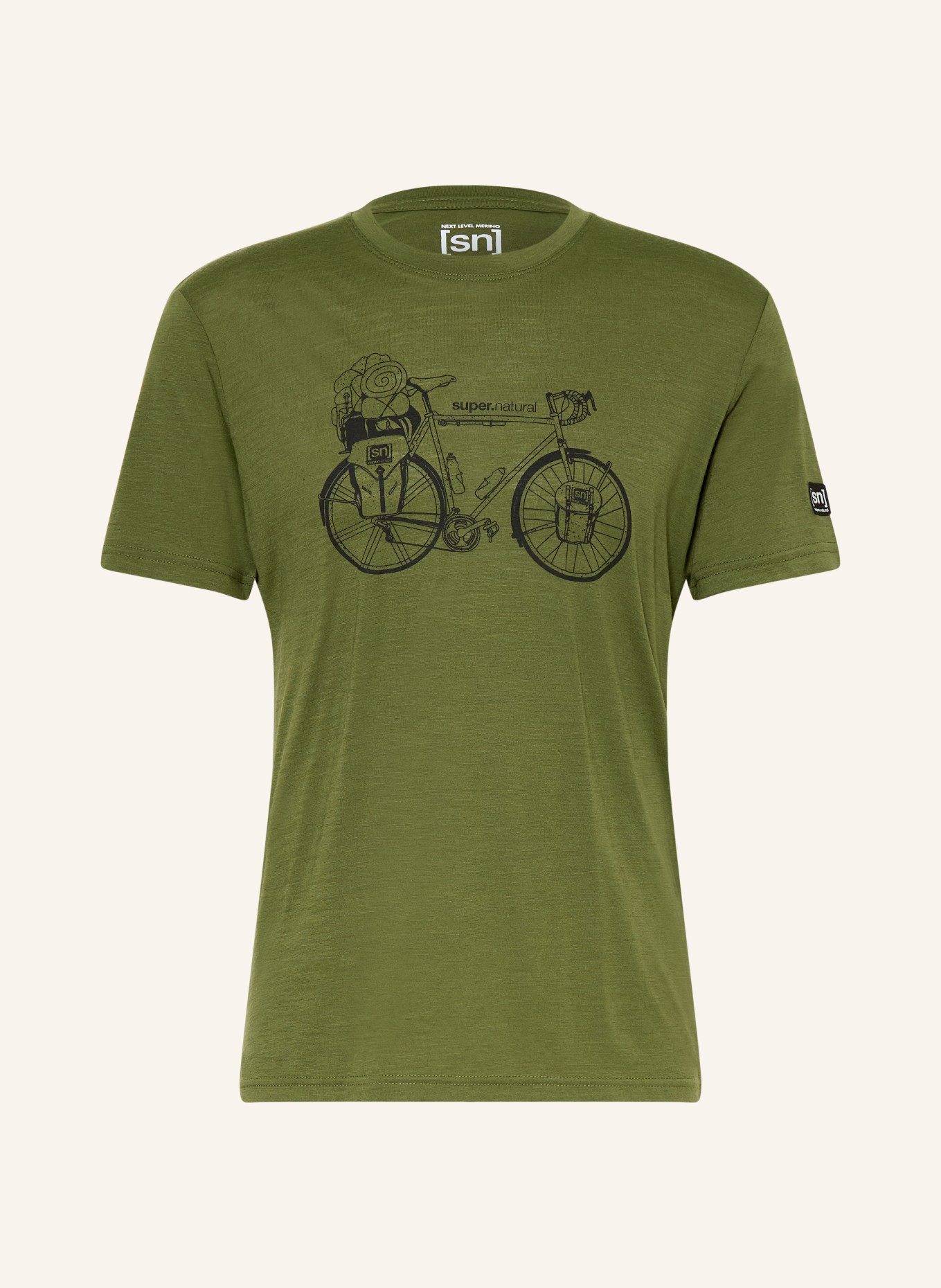 super.natural Funktionsshirt WONDER WHEEL: OLIV