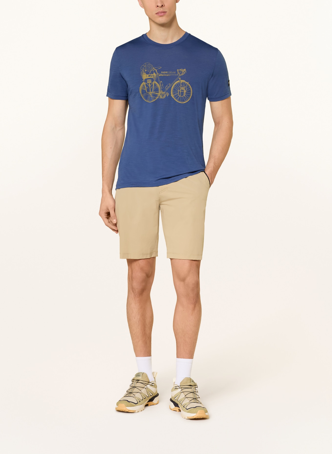 super.natural Funktionsshirt WONDER WHEEL: BLAU