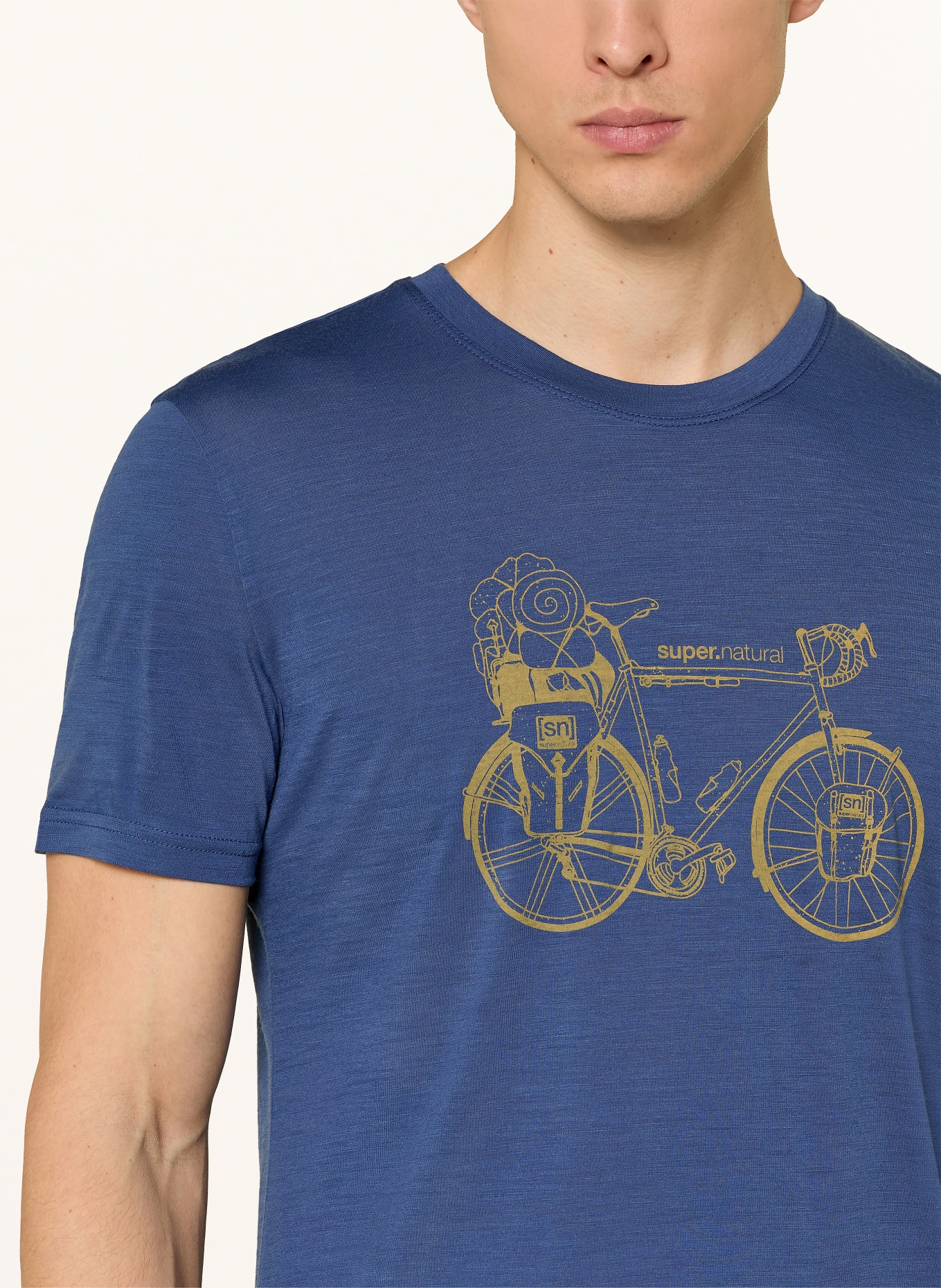 super.natural Funktionsshirt WONDER WHEEL: BLAU