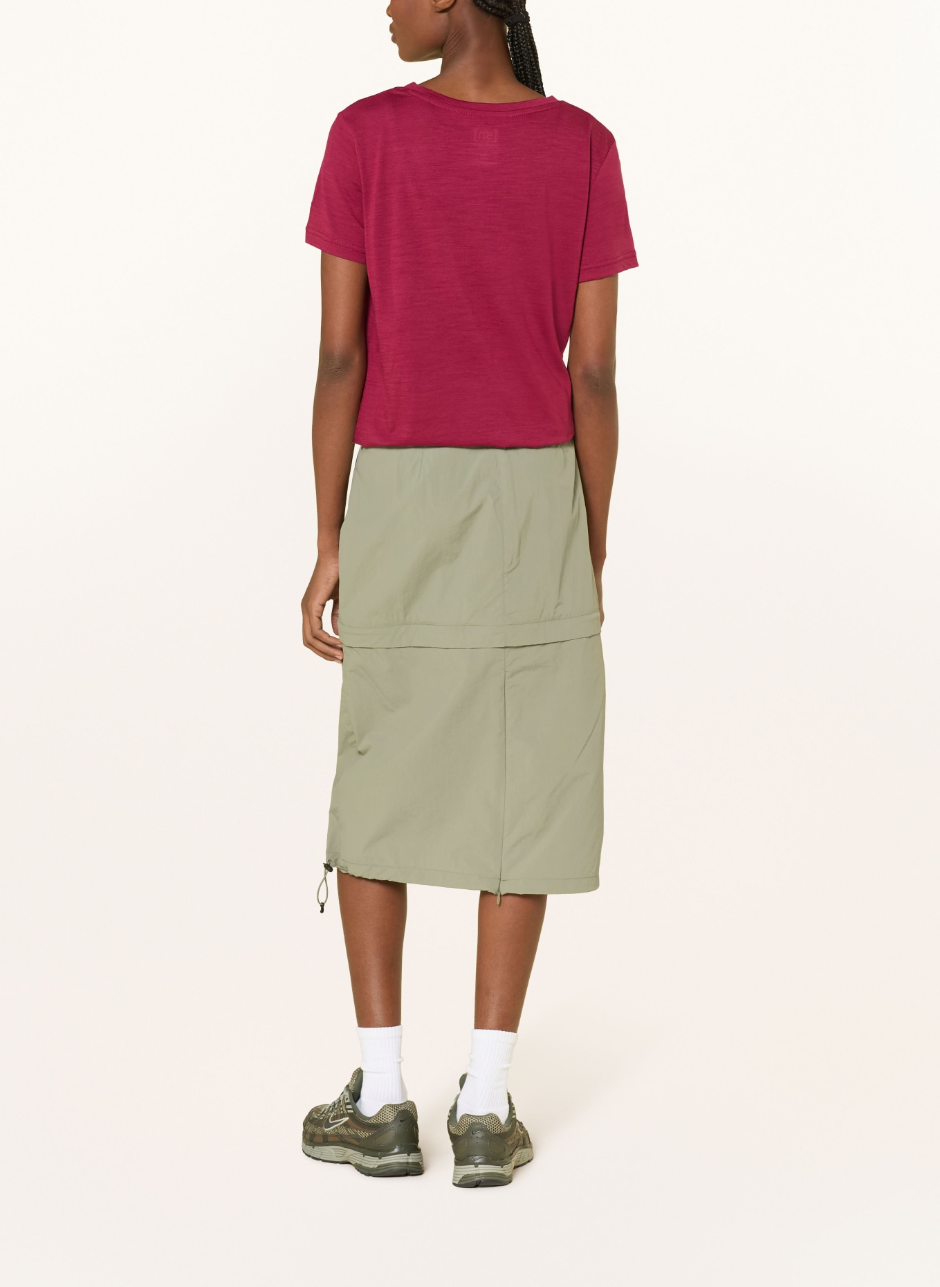 super.natural Funktionsshirt BERGGLÜCK mit Merinowolle: DUNKELROT