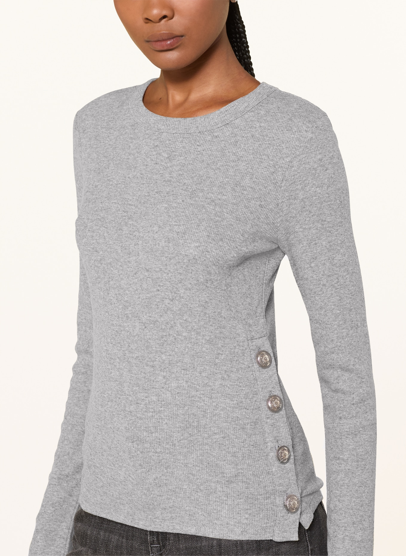 ba&sh Svetr GIULIA: ŠEDÁ