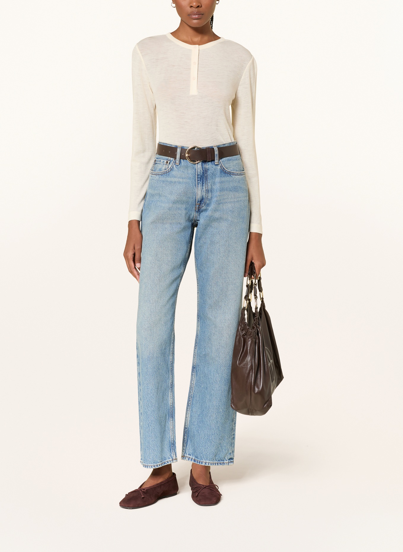 COS T-shirt à manches longues: BEIGE