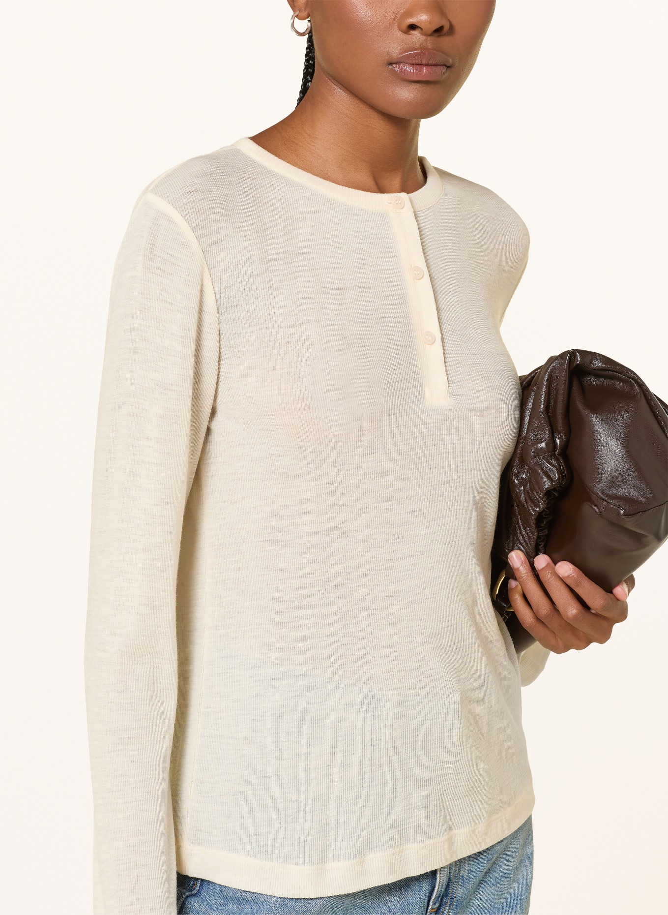 COS T-shirt à manches longues: BEIGE