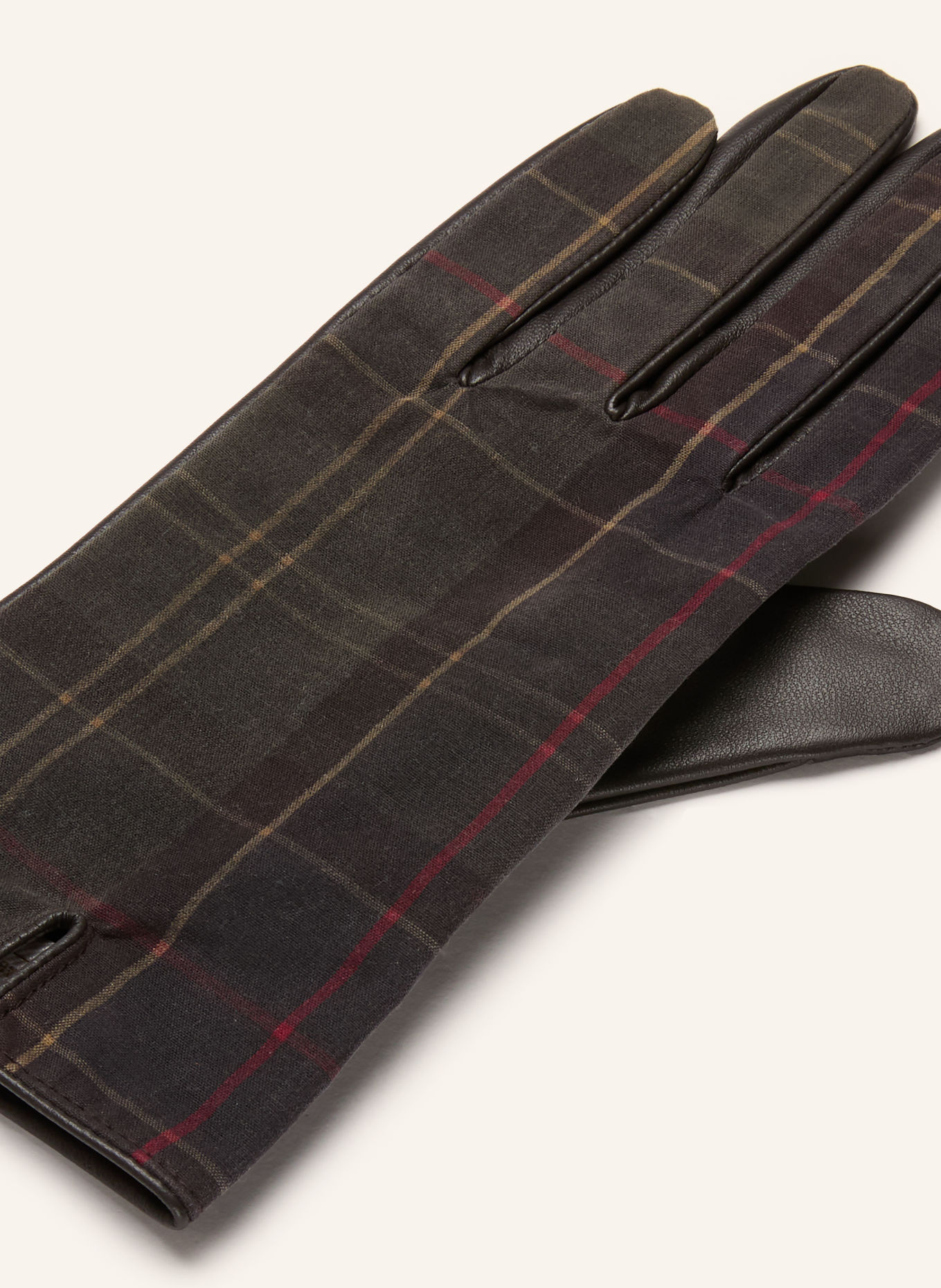 Barbour Leren handschoenen SCARLET: MARRON FONCÉ / ROOD / KAKI