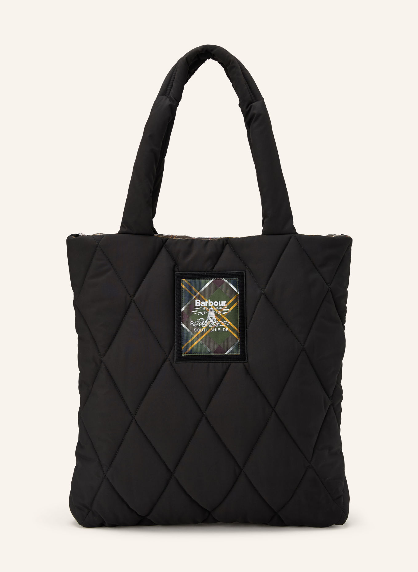 Barbour Shopper CONNIE: ZWART / GROEN / WIT