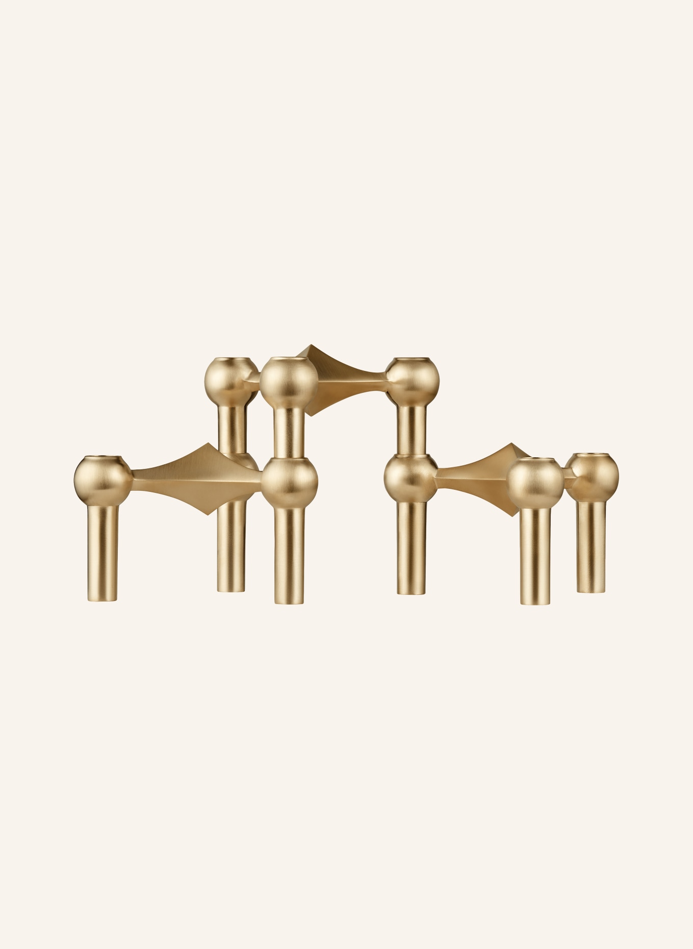 STOFF NAGEL Lot de 3 bougeoirs: OR