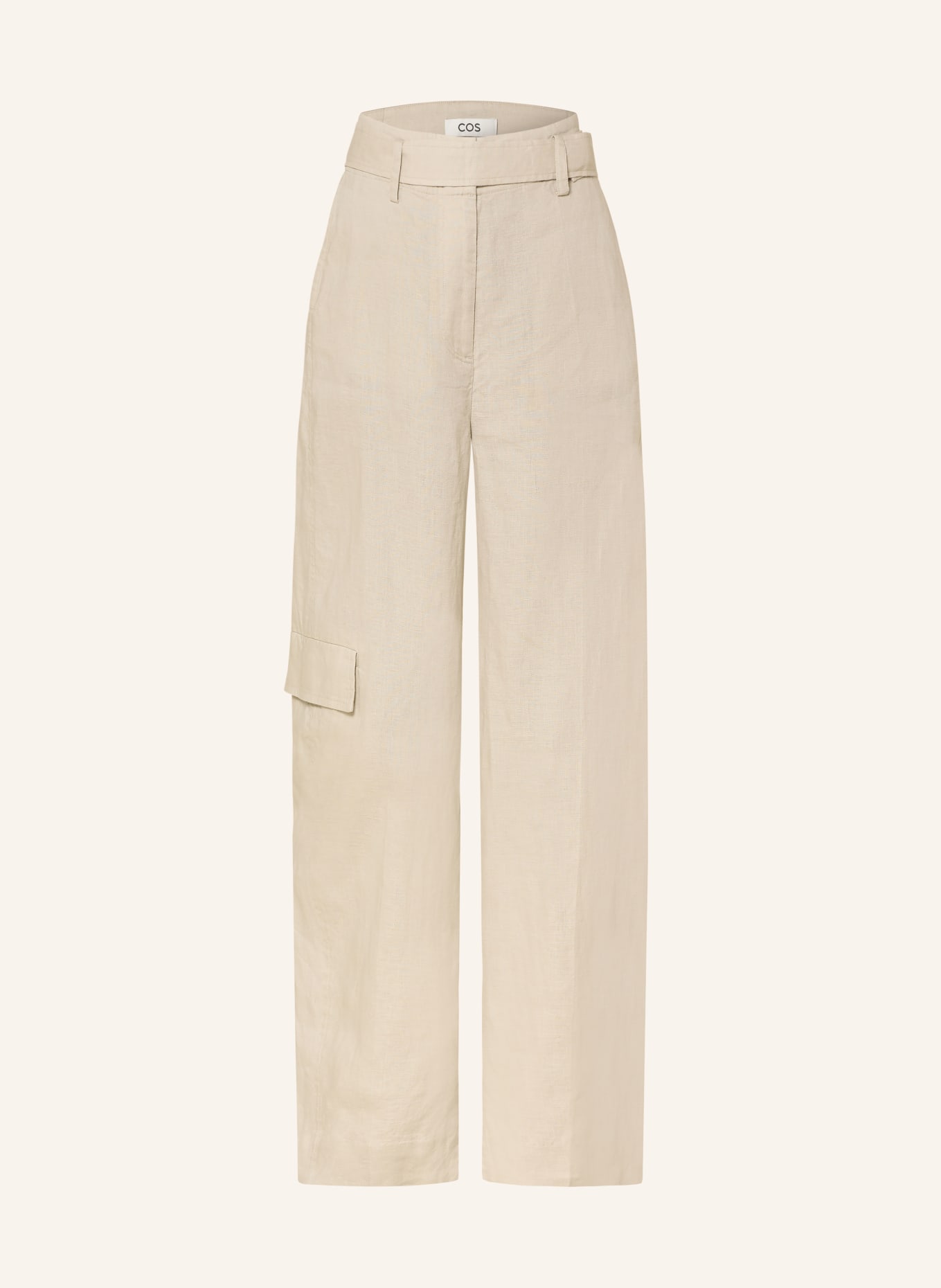 COS Marlenehose aus Leinen: BEIGE