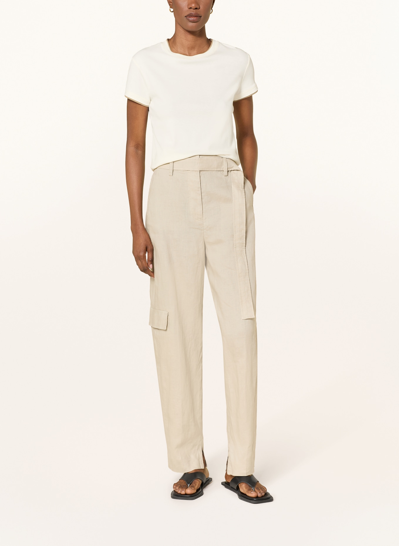 COS Marlenehose aus Leinen: BEIGE