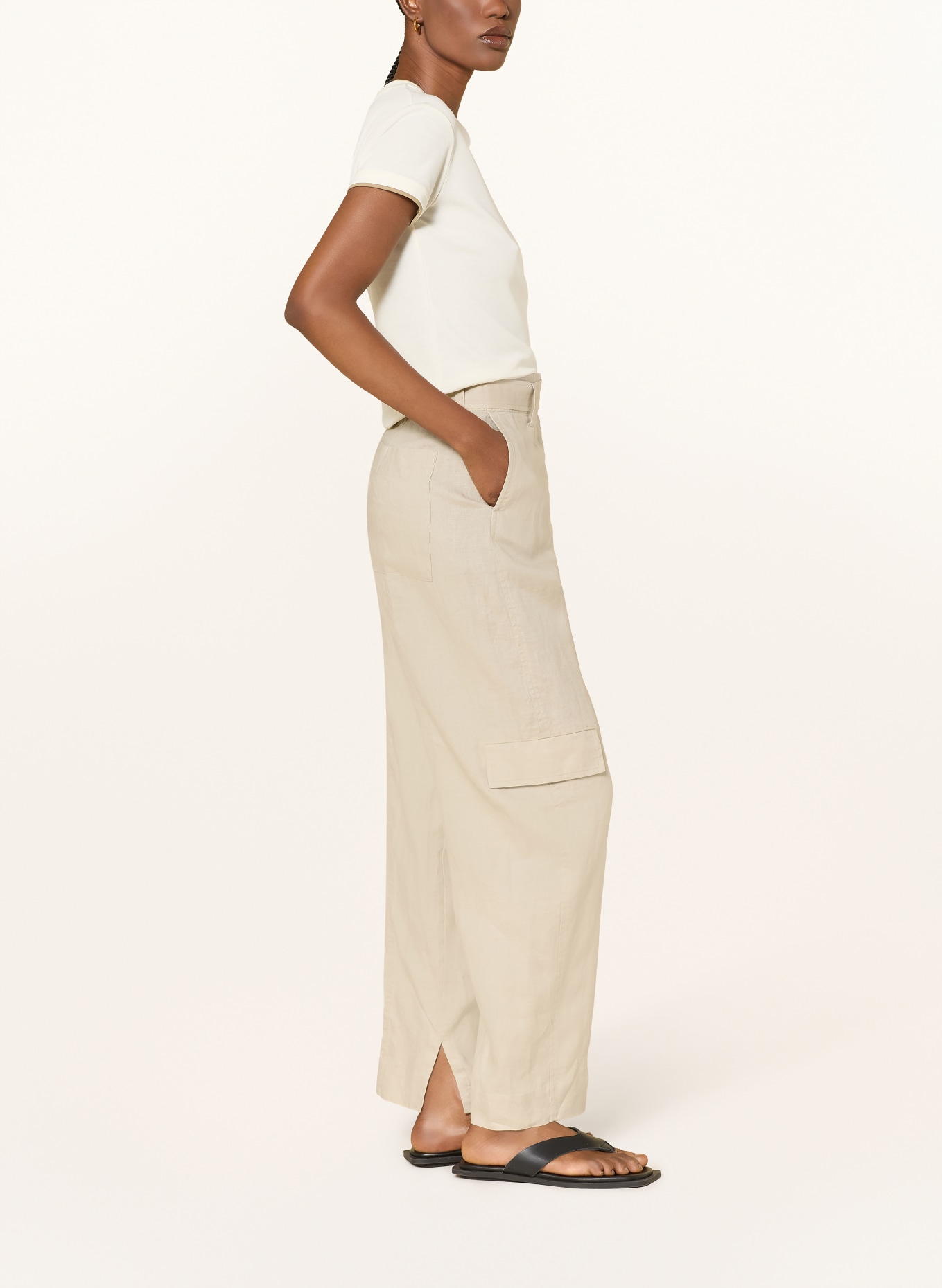 COS Marlenehose aus Leinen: BEIGE