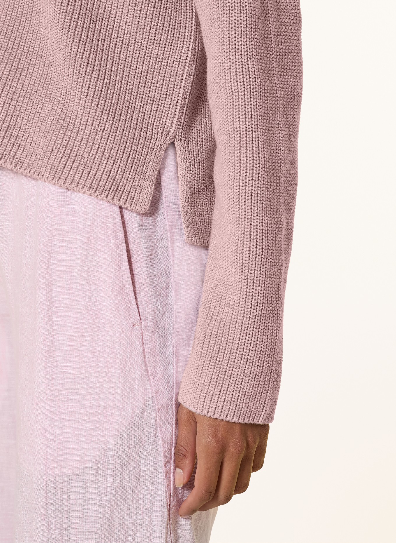Marc O'Polo Stickad kofta: ROSÉ