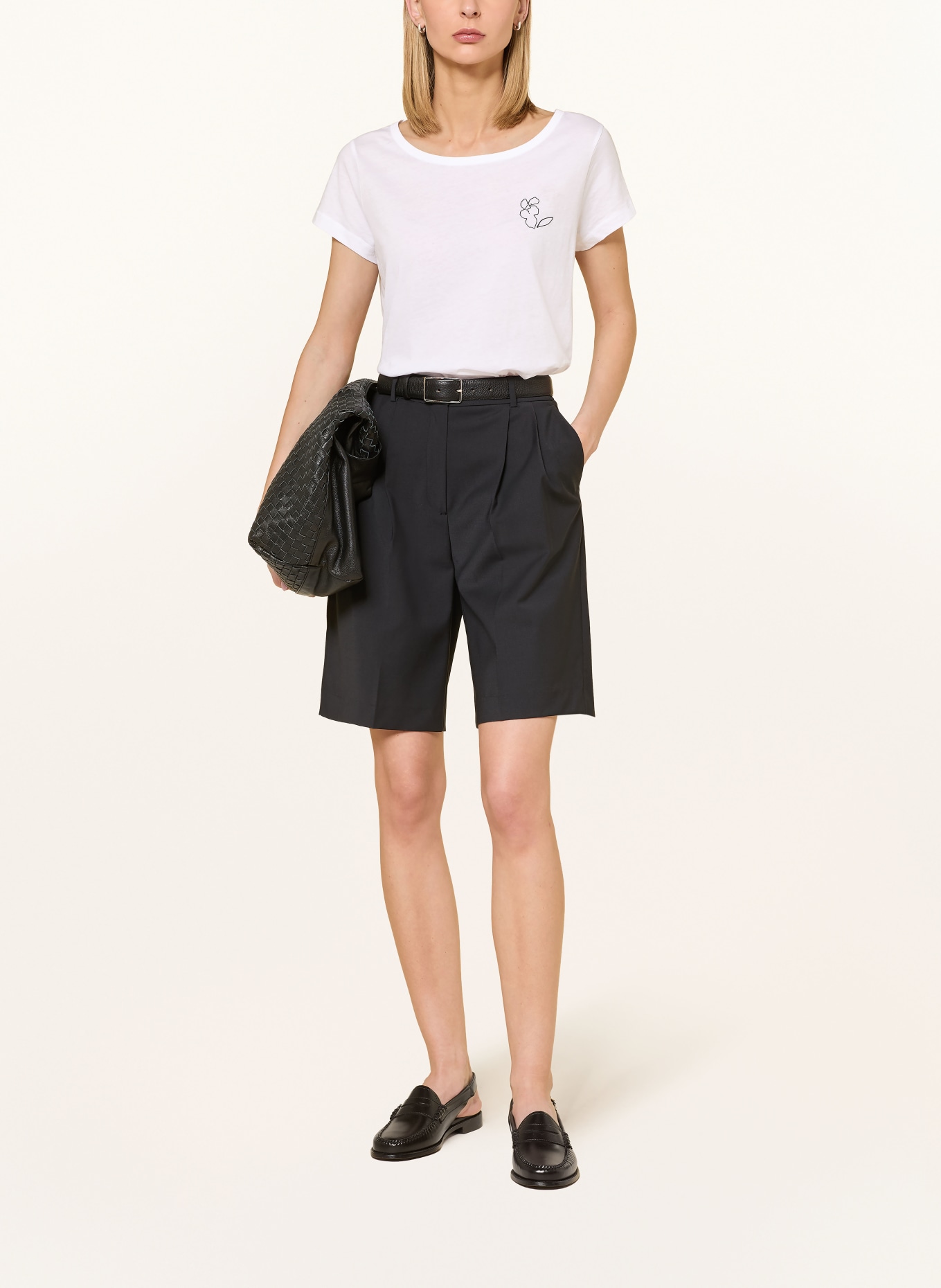 Marc O'Polo T-Shirt: WEISS / SCHWARZ