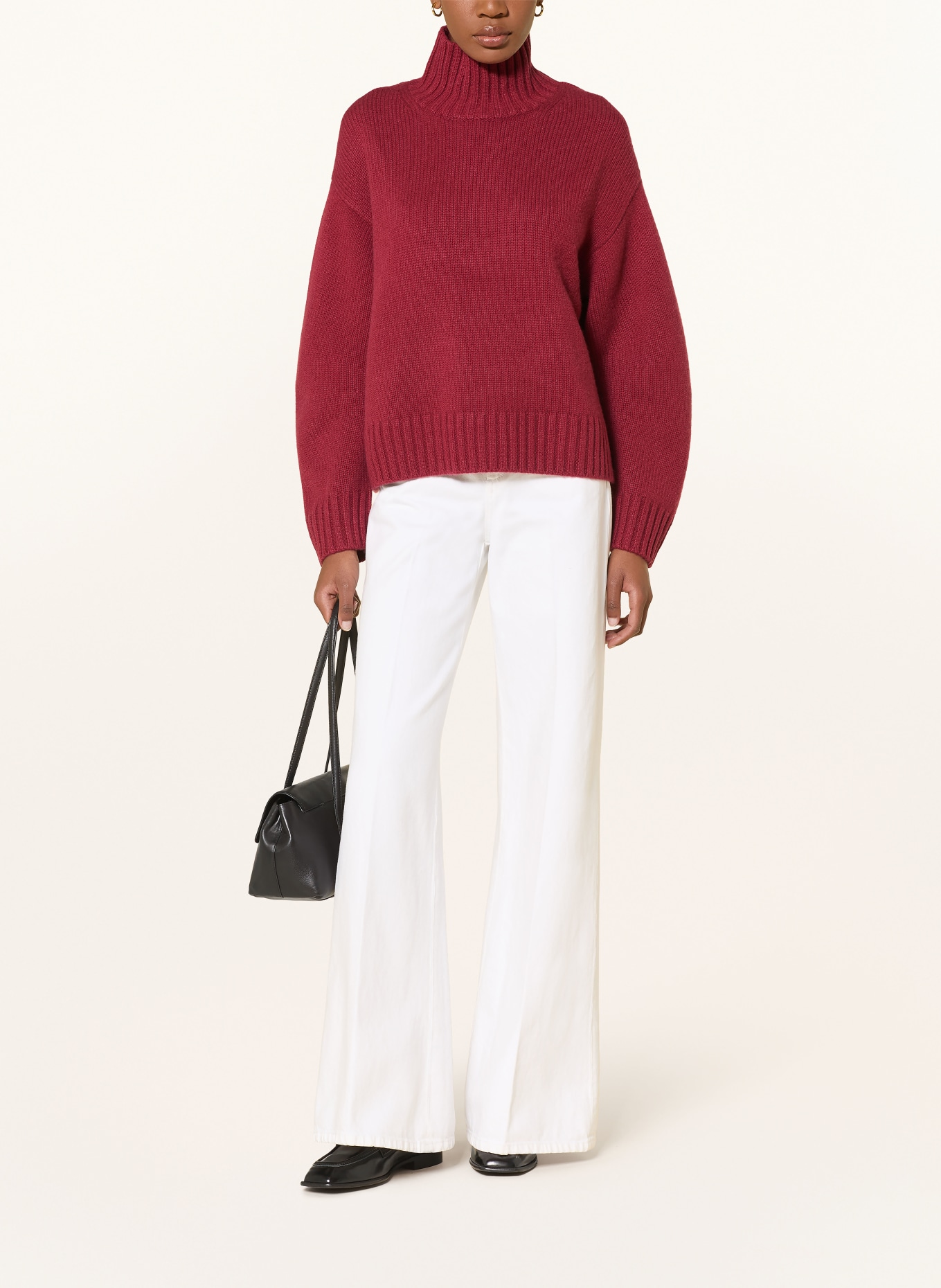 COS Cashmere-Pullover: DUNKELROT