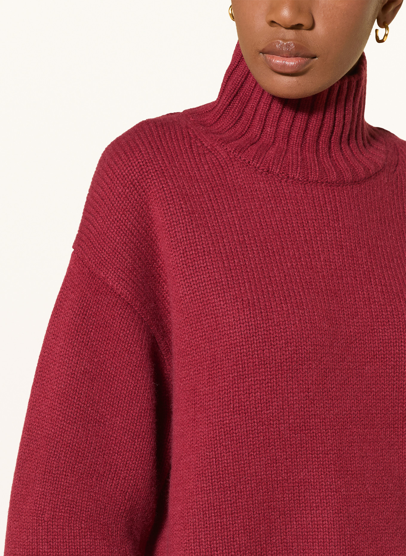 COS Cashmere-Pullover: DUNKELROT