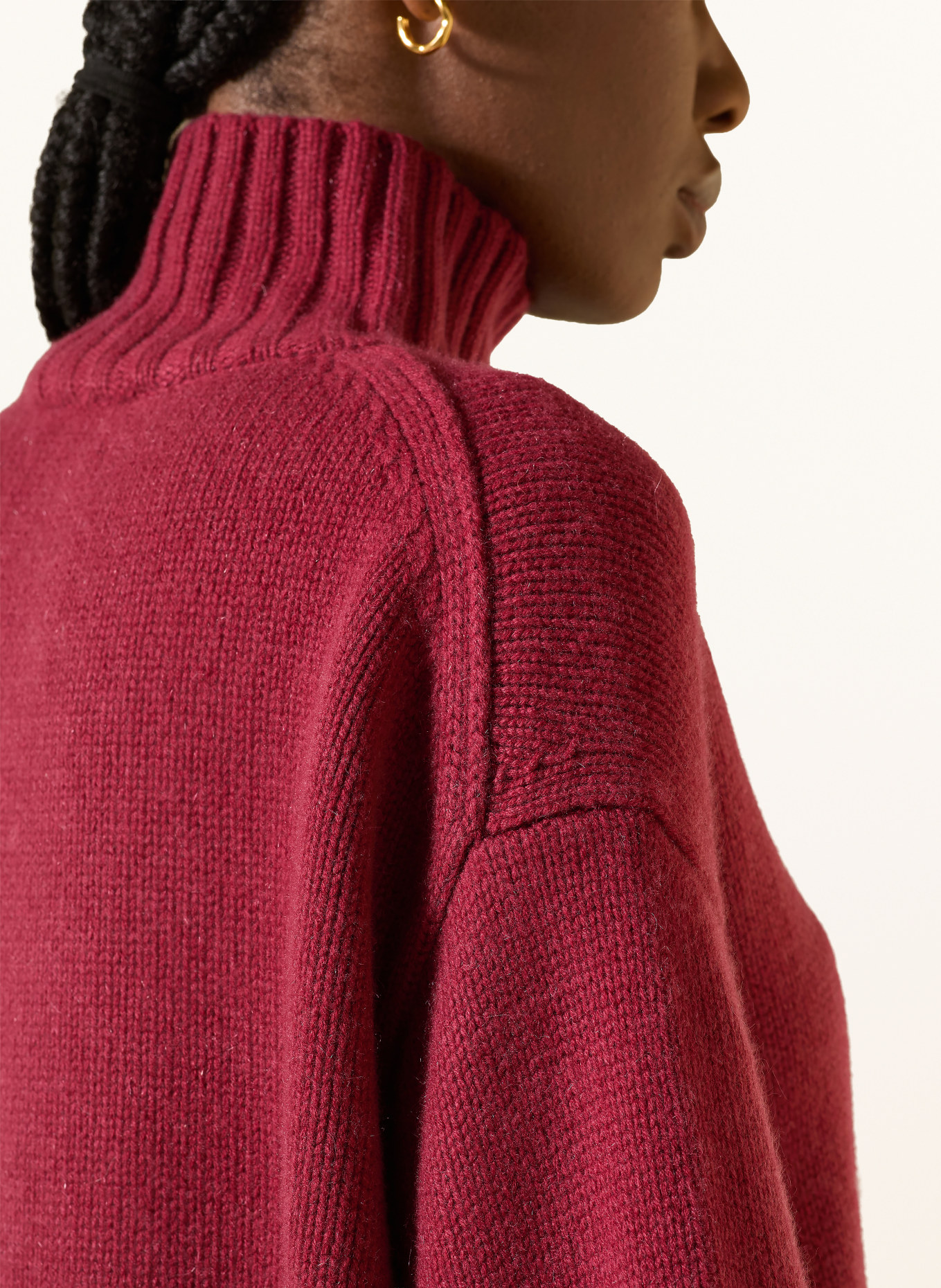 COS Cashmere-Pullover: DUNKELROT