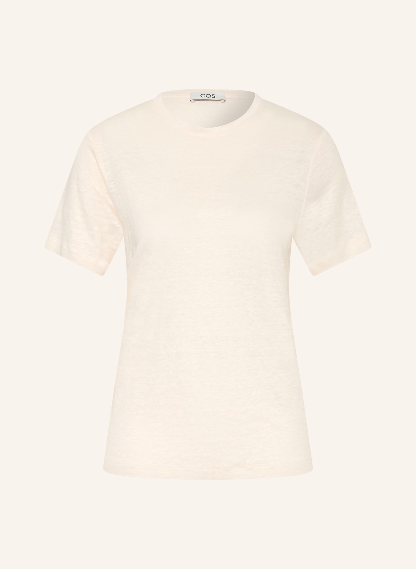 COS Linen T-shirt: CREAM