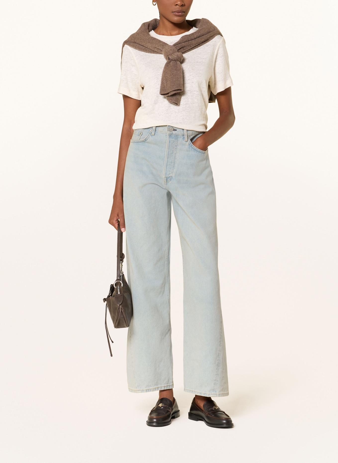 COS Linen T-shirt: CREAM