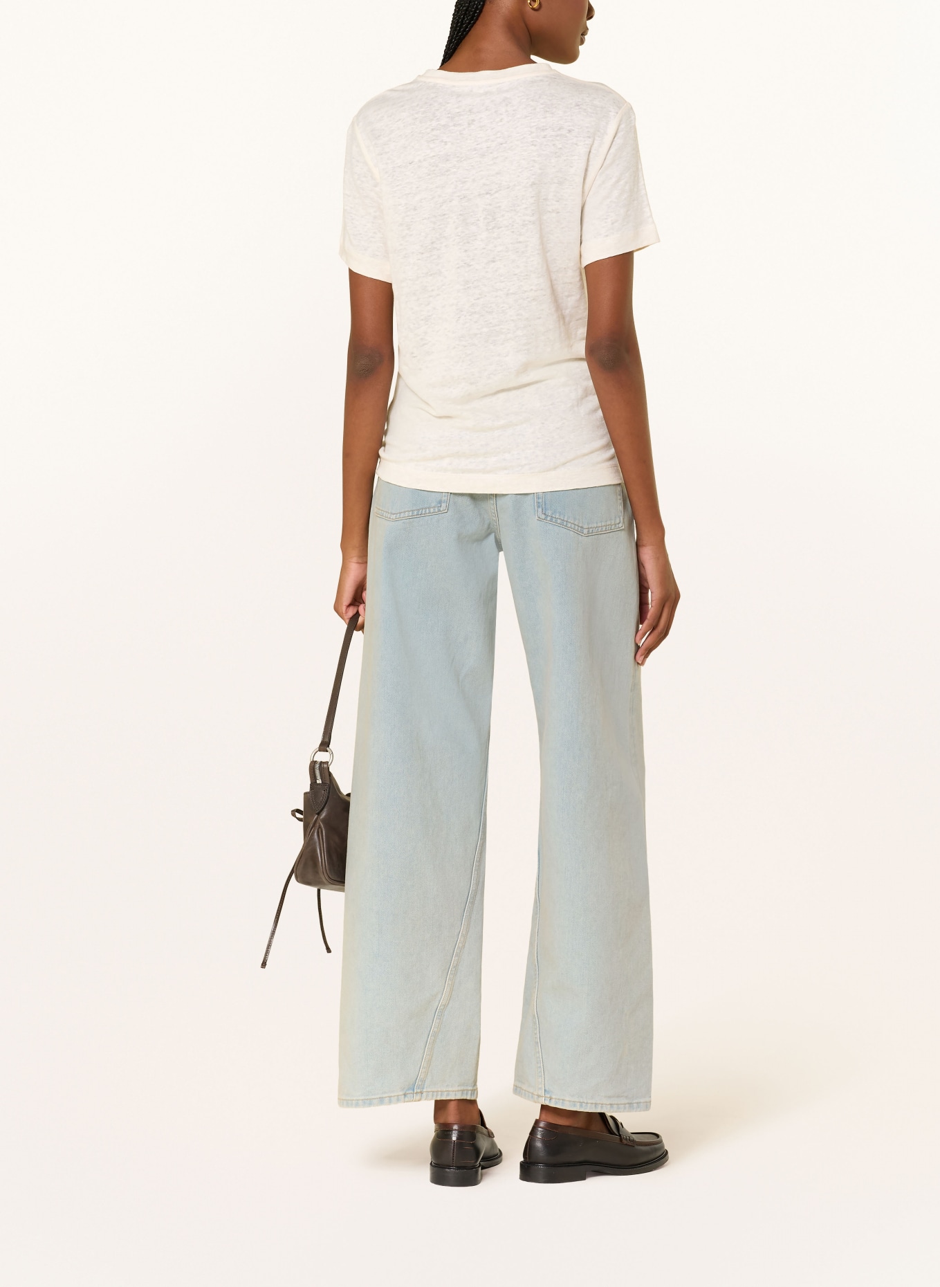 COS Linen T-shirt: CREAM