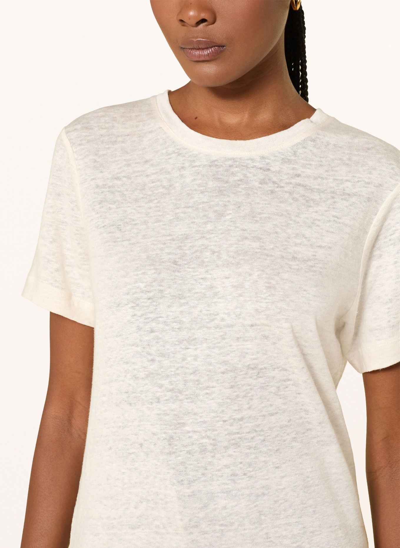 COS Linen T-shirt: CREAM