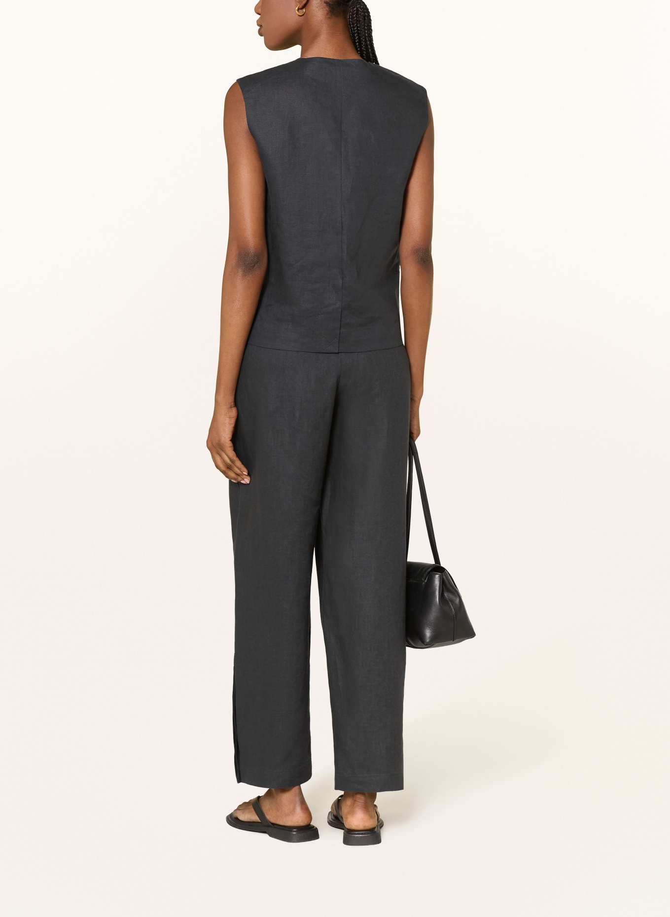 COS Marlenehose aus Leinen: SCHWARZ