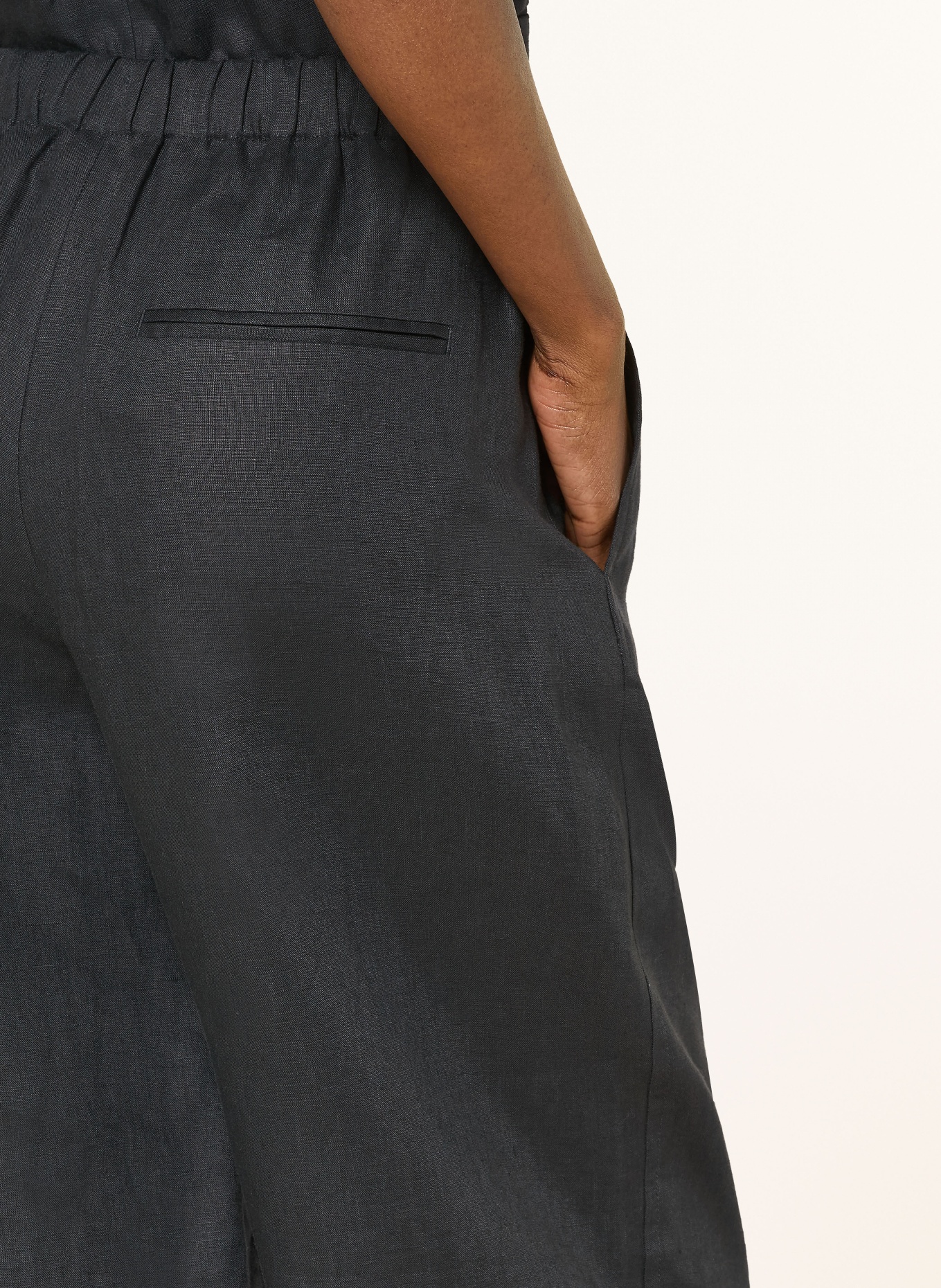 COS Marlenehose aus Leinen: SCHWARZ