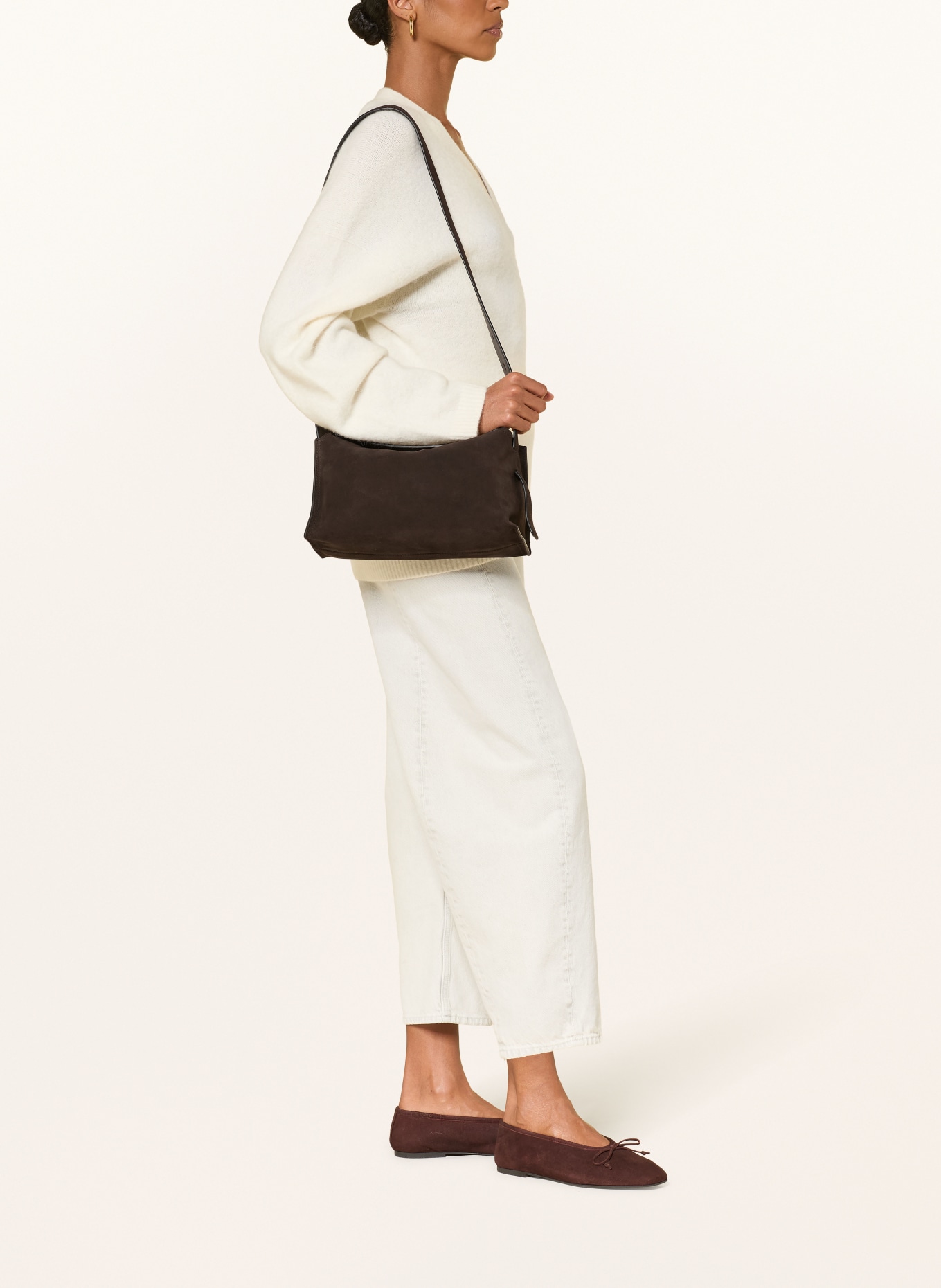 COS Shoulder bag: DARK BROWN