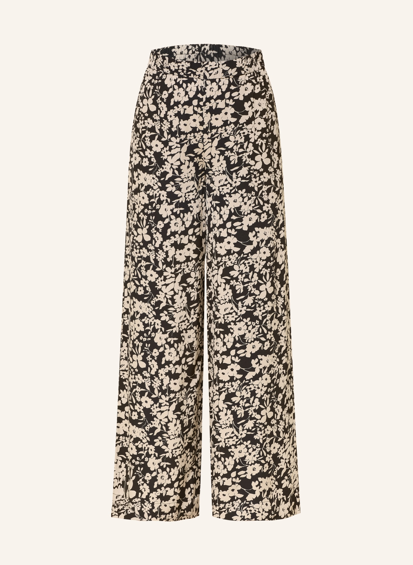 Marc O'Polo Marlene pants: BLACK / BEIGE