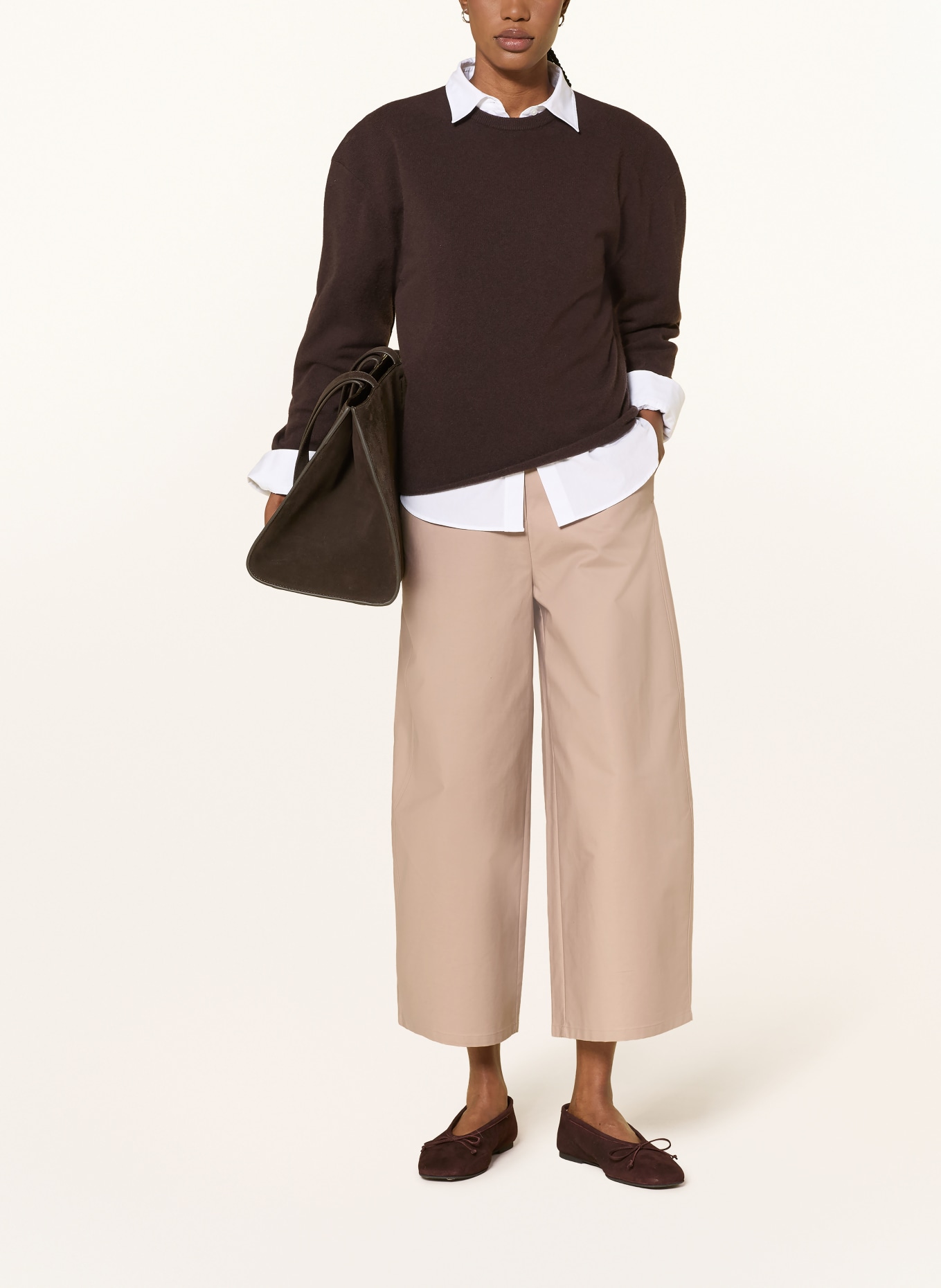 COS 3/4-length pants: BEIGE