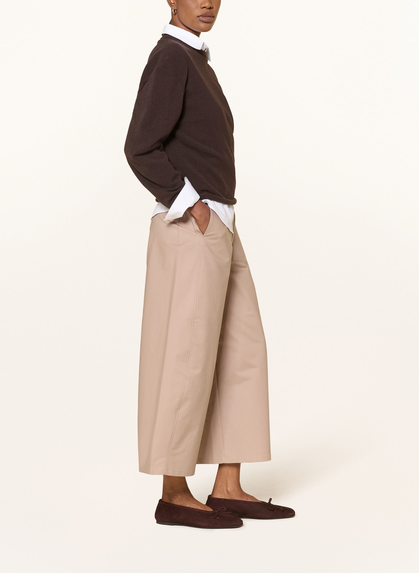 COS 3/4-length pants: BEIGE
